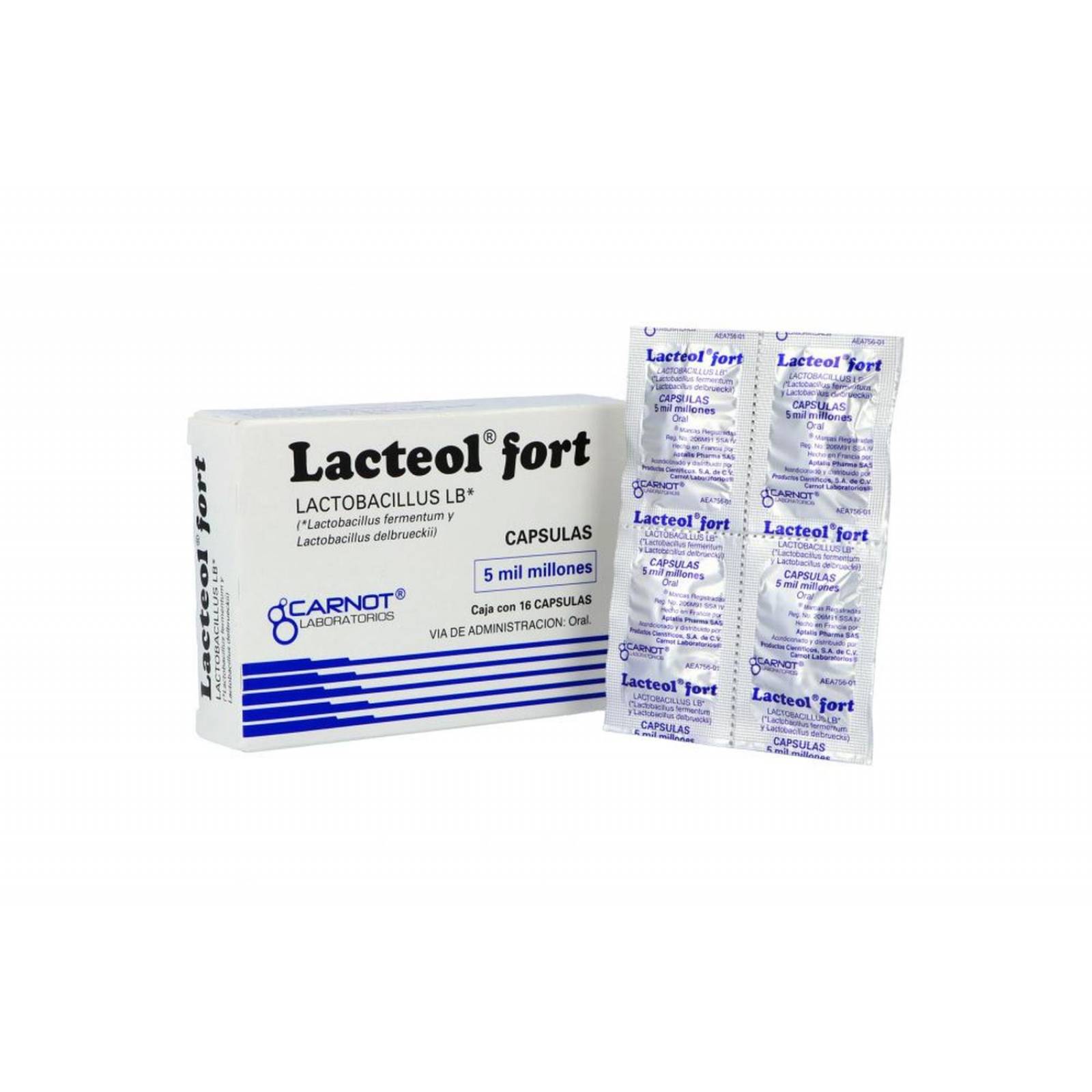 Lacteol Fort 170 mg Caja Con 16 Cápsulas 