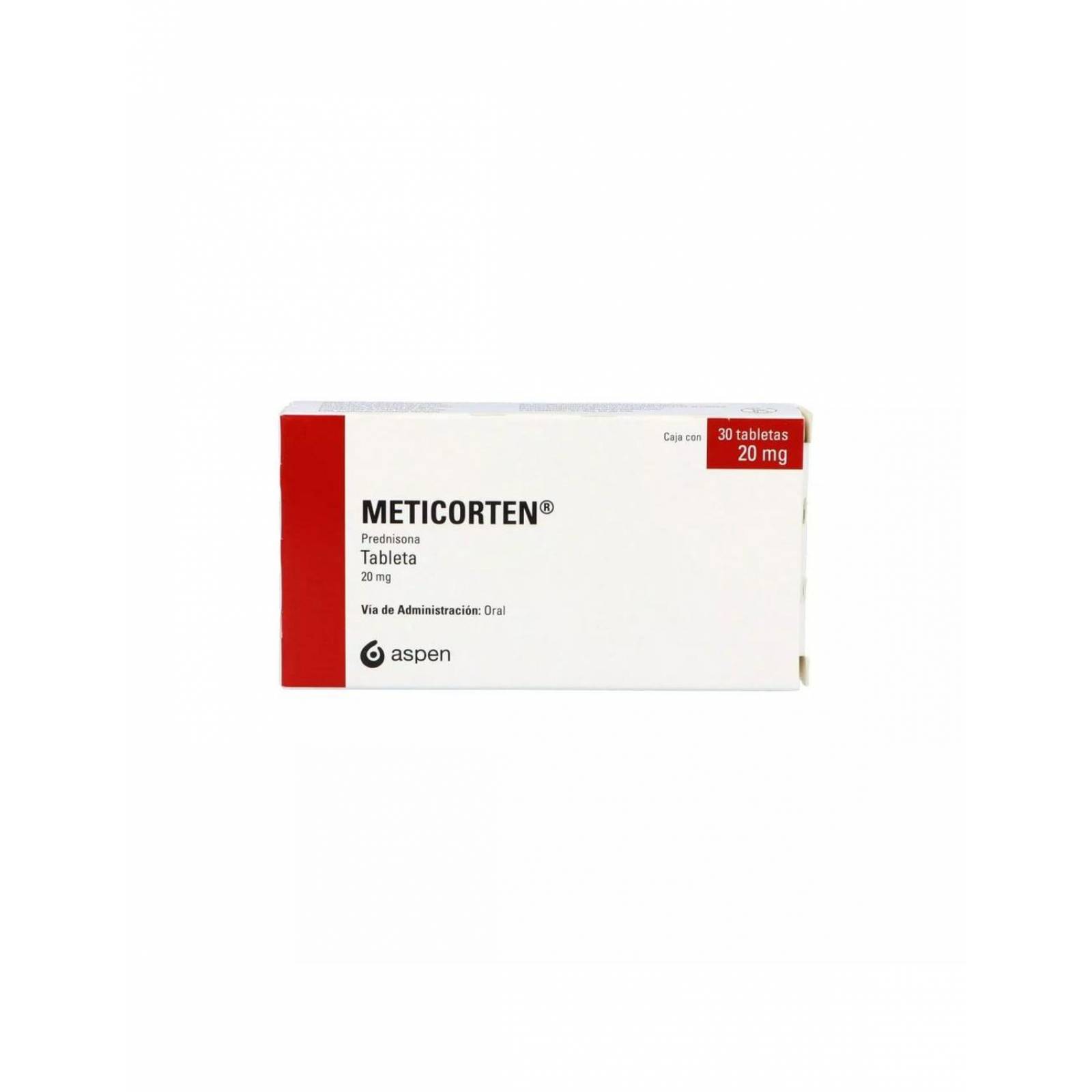 Meticorten 20 mg Caja Con 30 Tabletas 