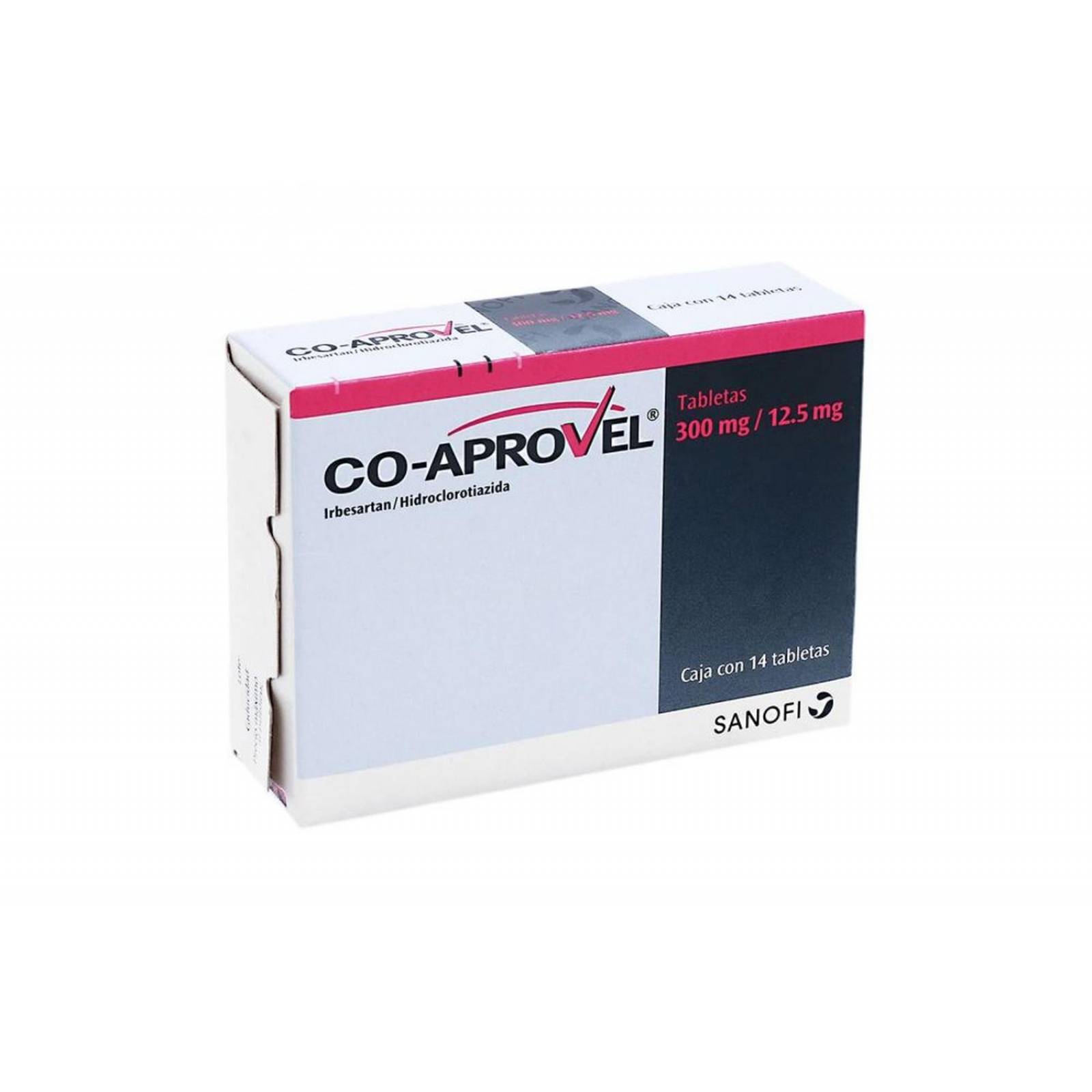CoAprovel 300 / 12.5 mg Caja Con 14 Tabletas 