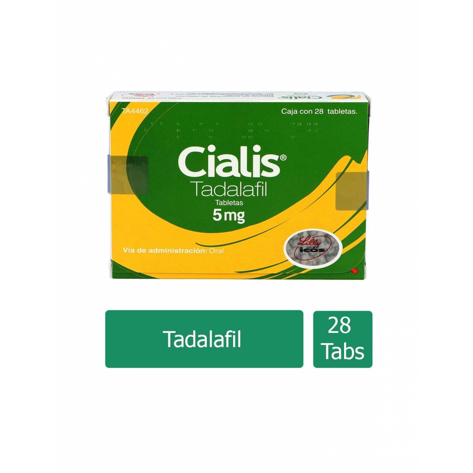 Cialis 5 mg Caja con 28 Tabletas 