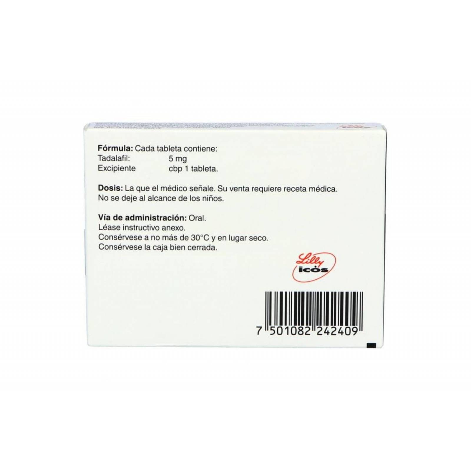 Cialis 5 mg Caja con 28 Tabletas 