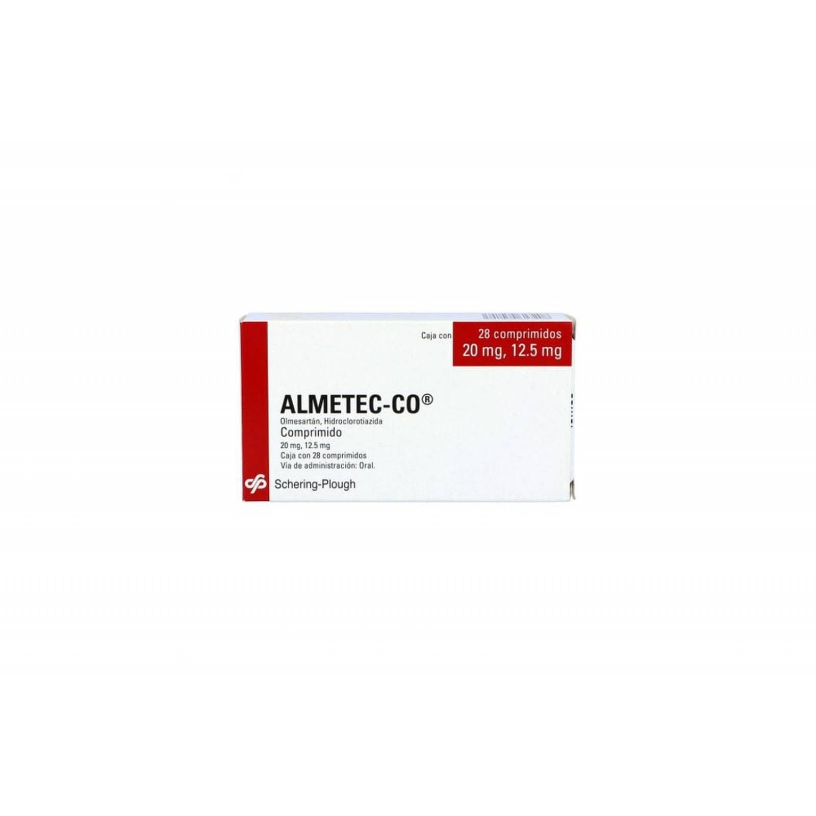 Almetec Co 20mg/12.5mg Caja Con 28 Comprimidos 