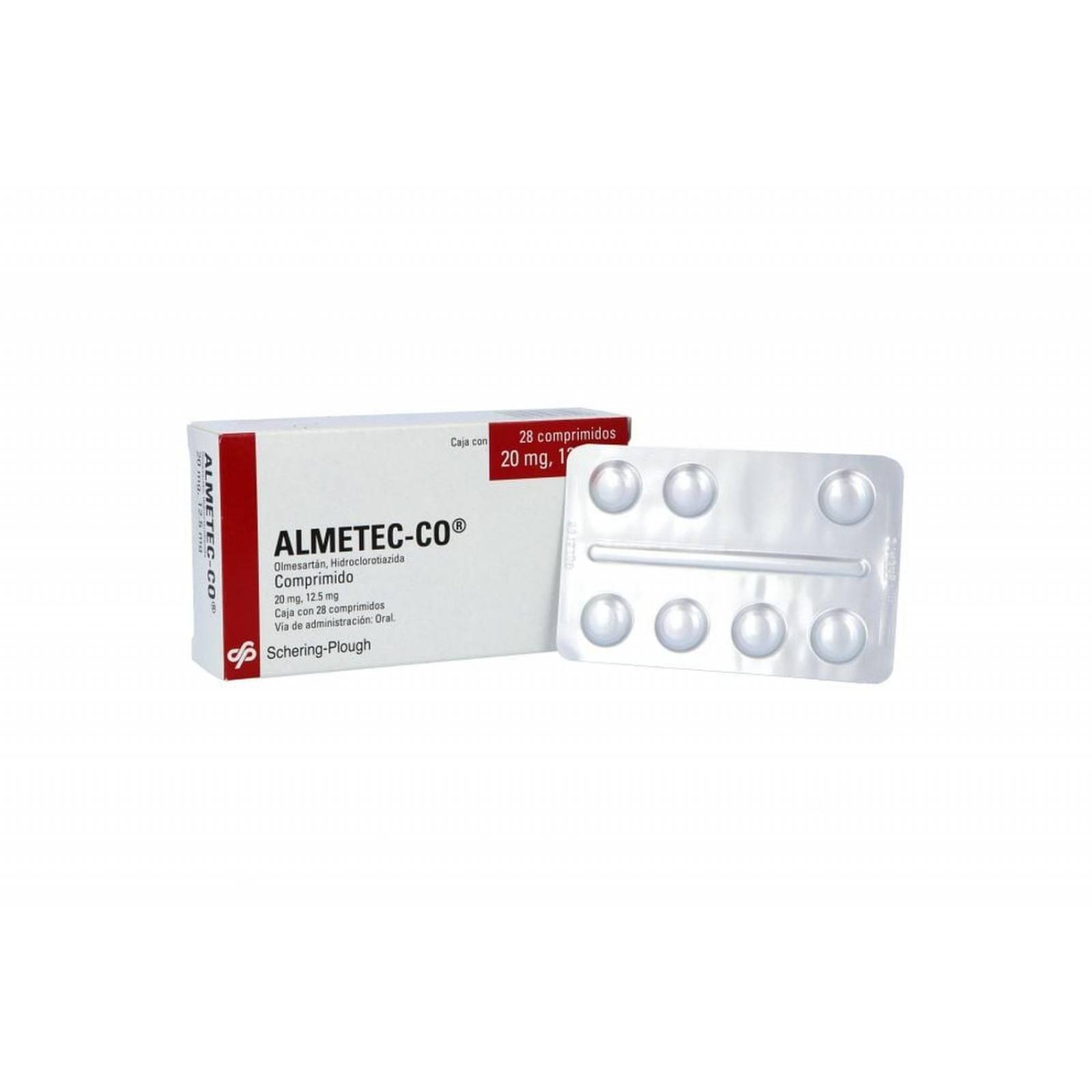 Almetec Co 20mg/12.5mg Caja Con 28 Comprimidos 
