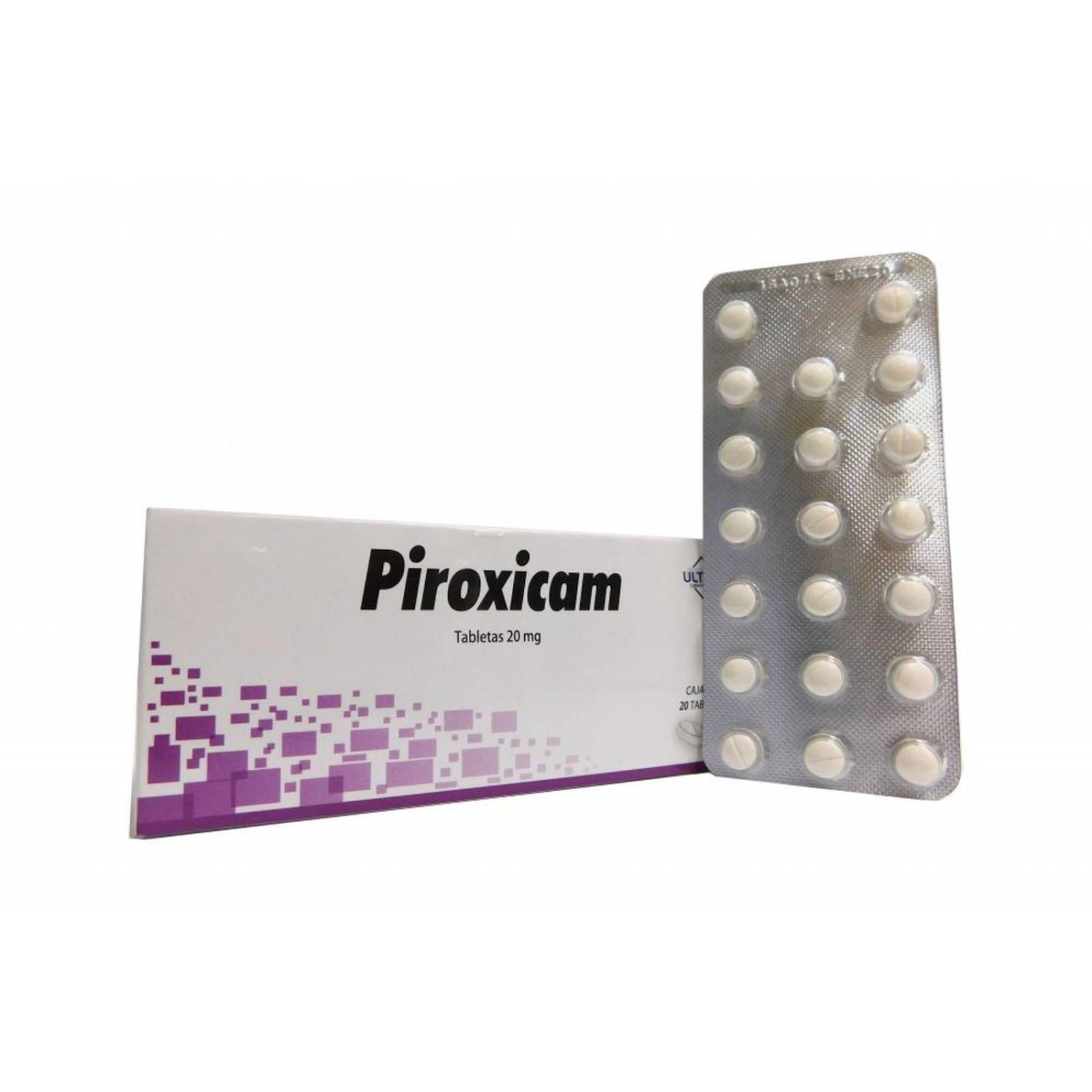 Piroxicam 20 mg Caja Con 20 Tabletas 