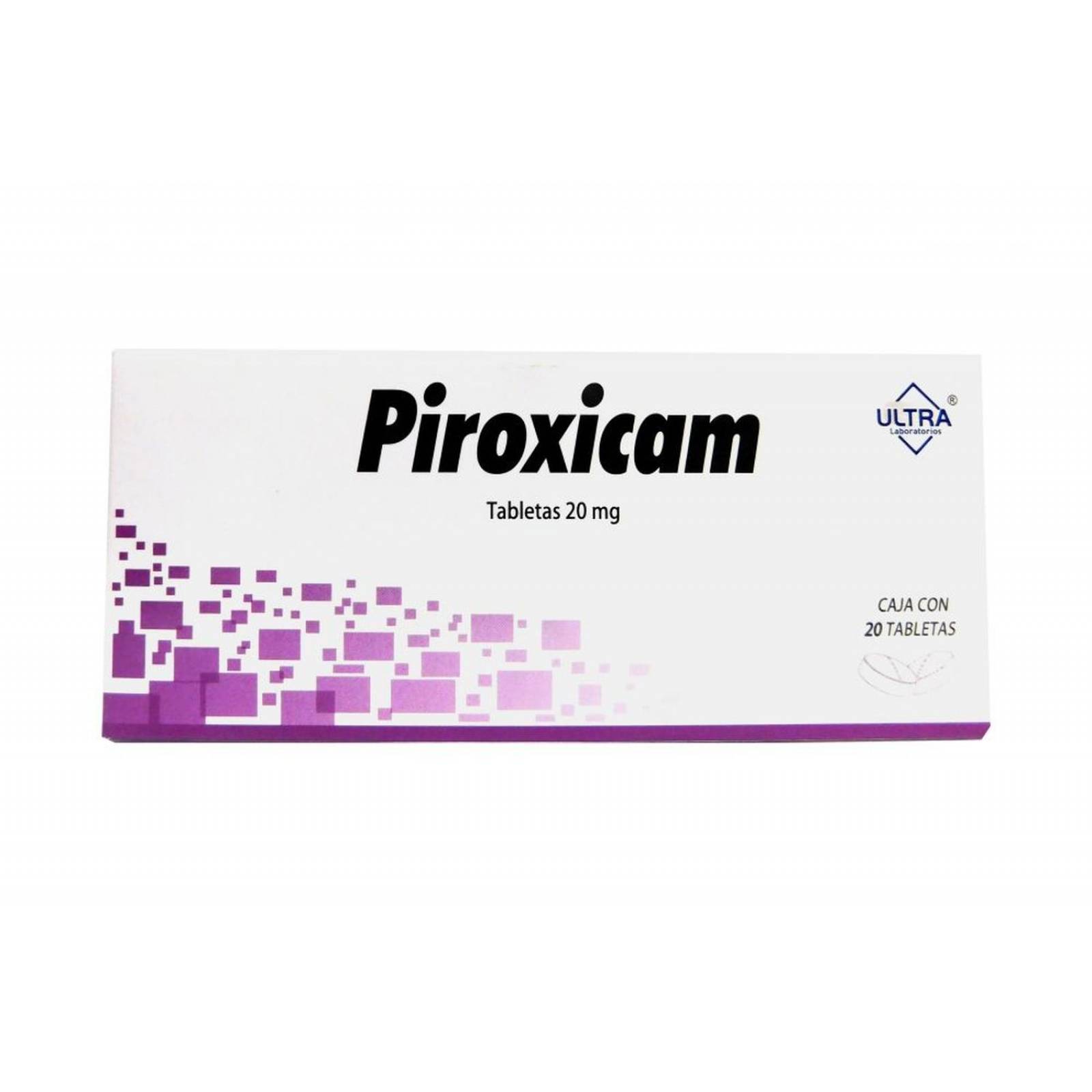 Piroxicam 20 mg Caja Con 20 Tabletas 