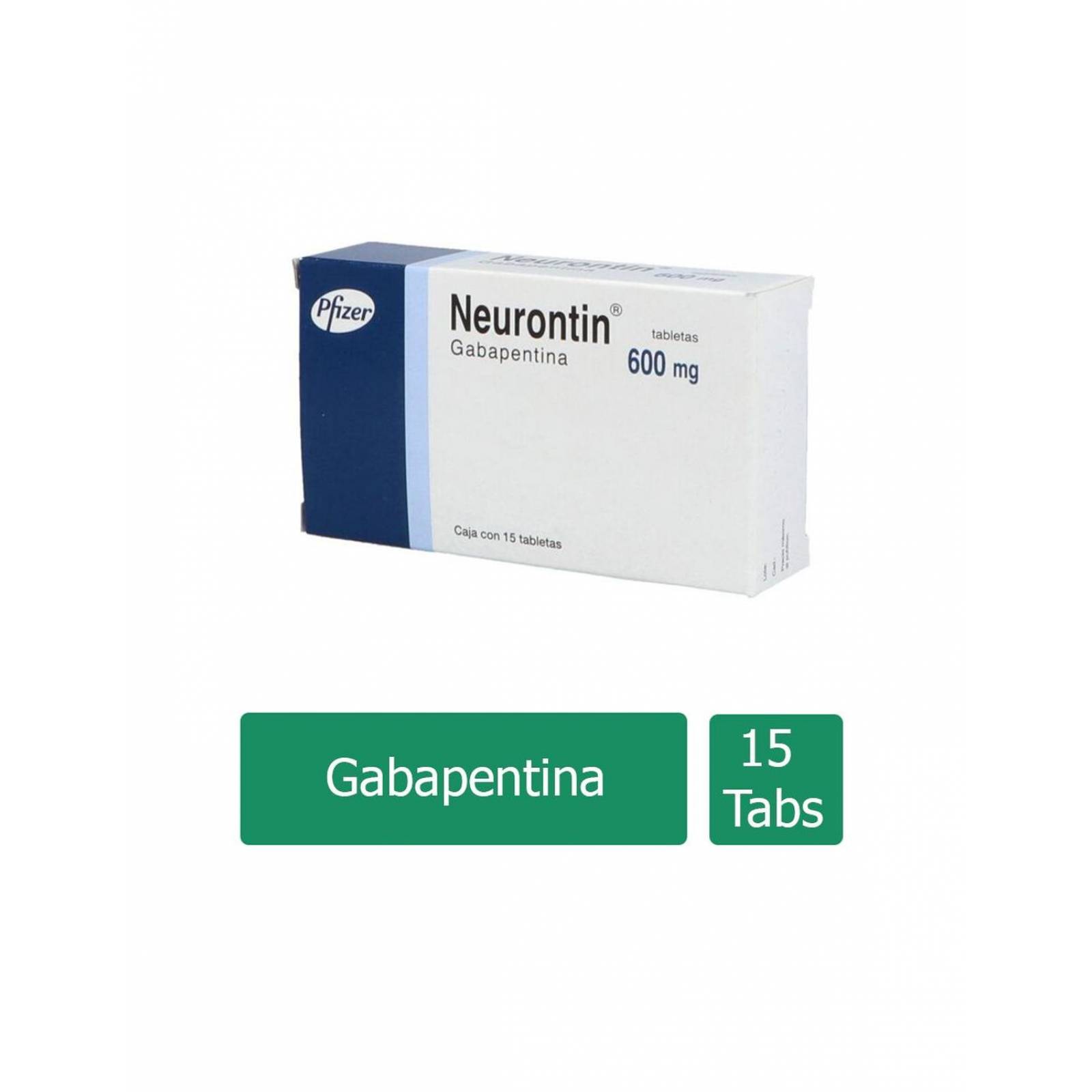 Neurontin 600 mg Caja Con 15 Tabletas 
