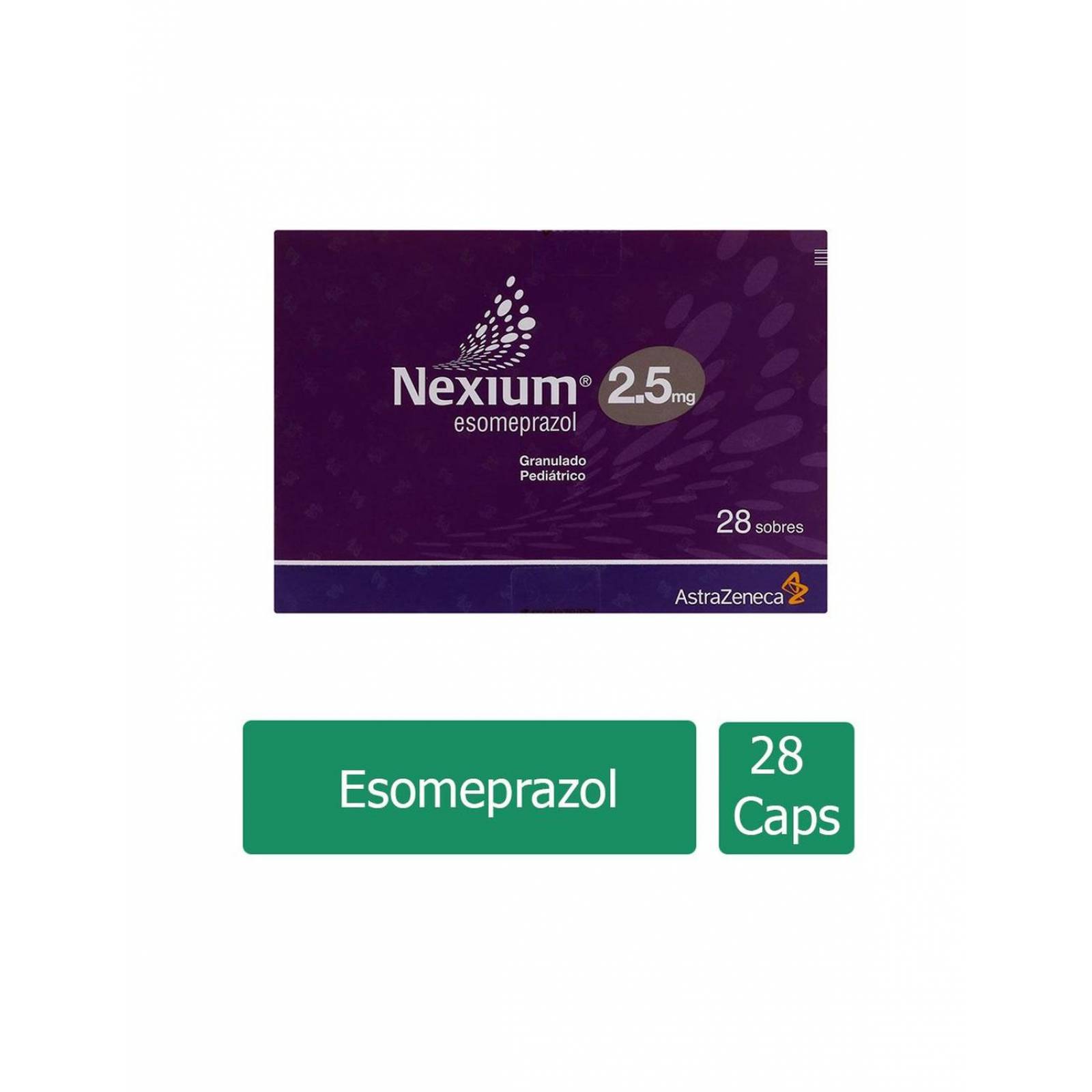 Nexium 2.5 mg Granulado Pediátrico Caja Con 28 Sobres 