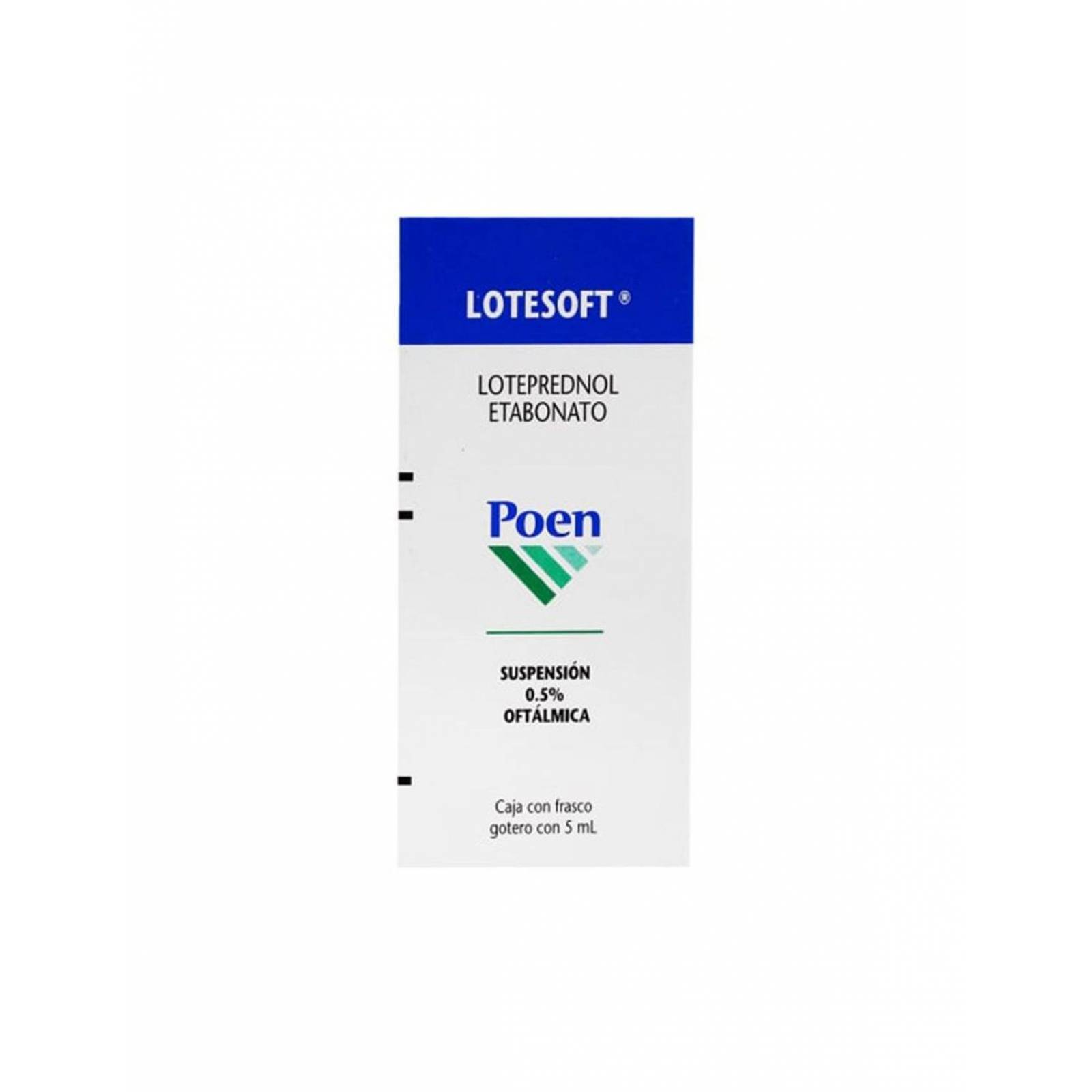 Lotesoft Poen Oftálmico Caja Con Gotero 5 mL 