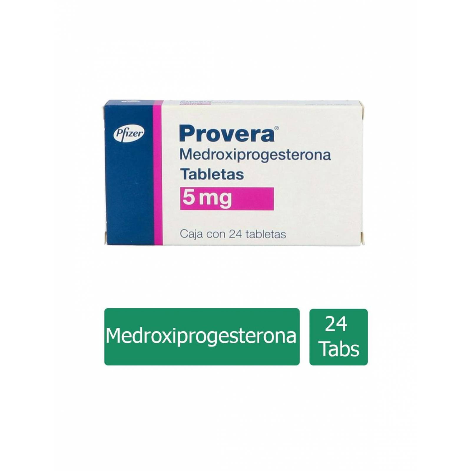 Provera 5 mg Caja Con 24 Tabletas 