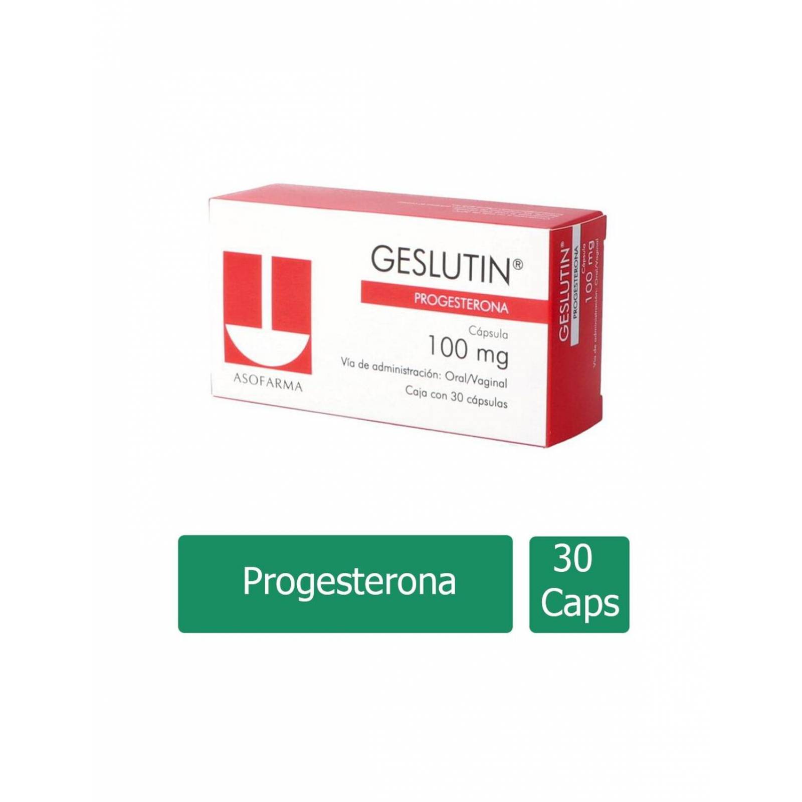 Geslutin 100 mg Caja Con 30 Perlas 