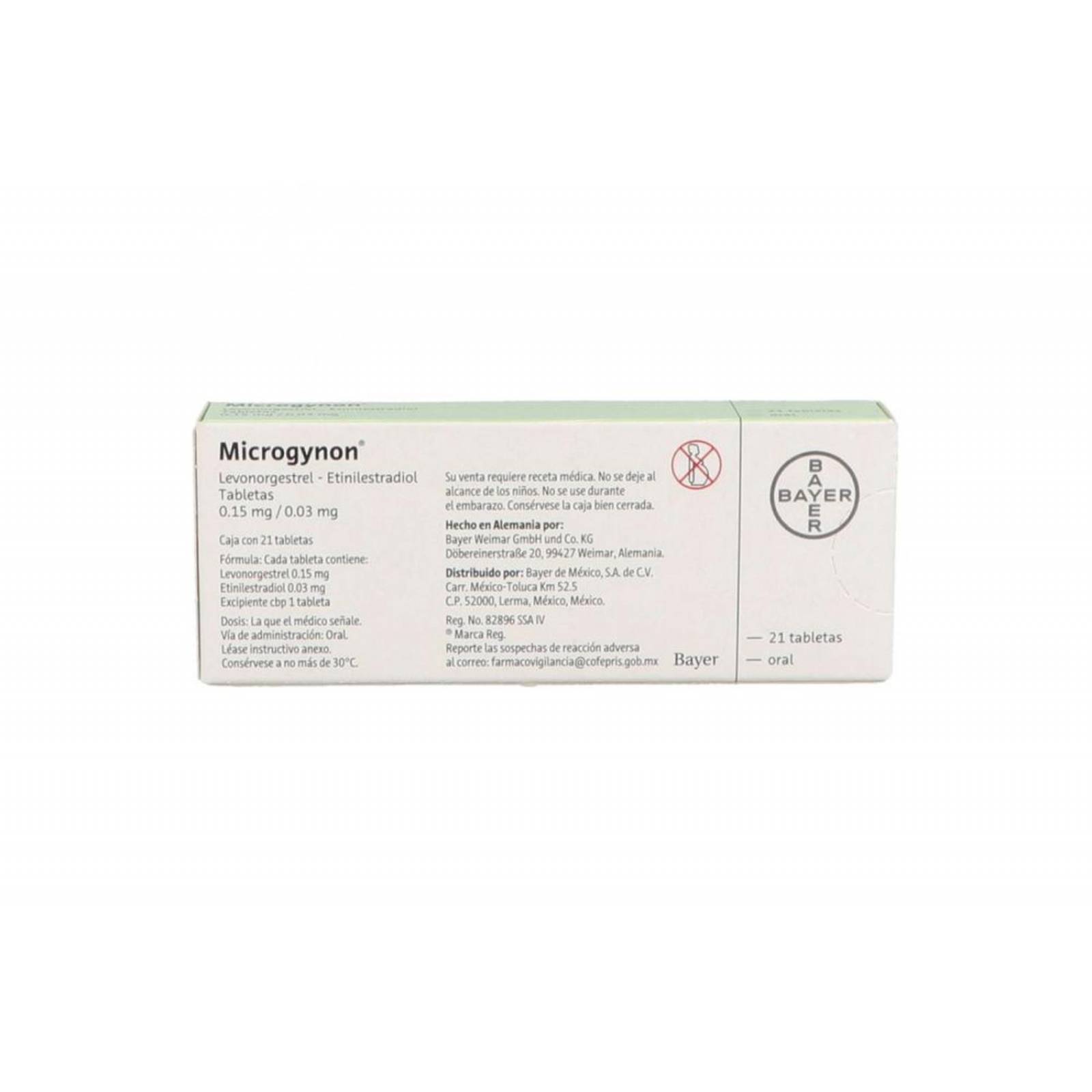 Microgynon Caja Con 21 Tabletas 
