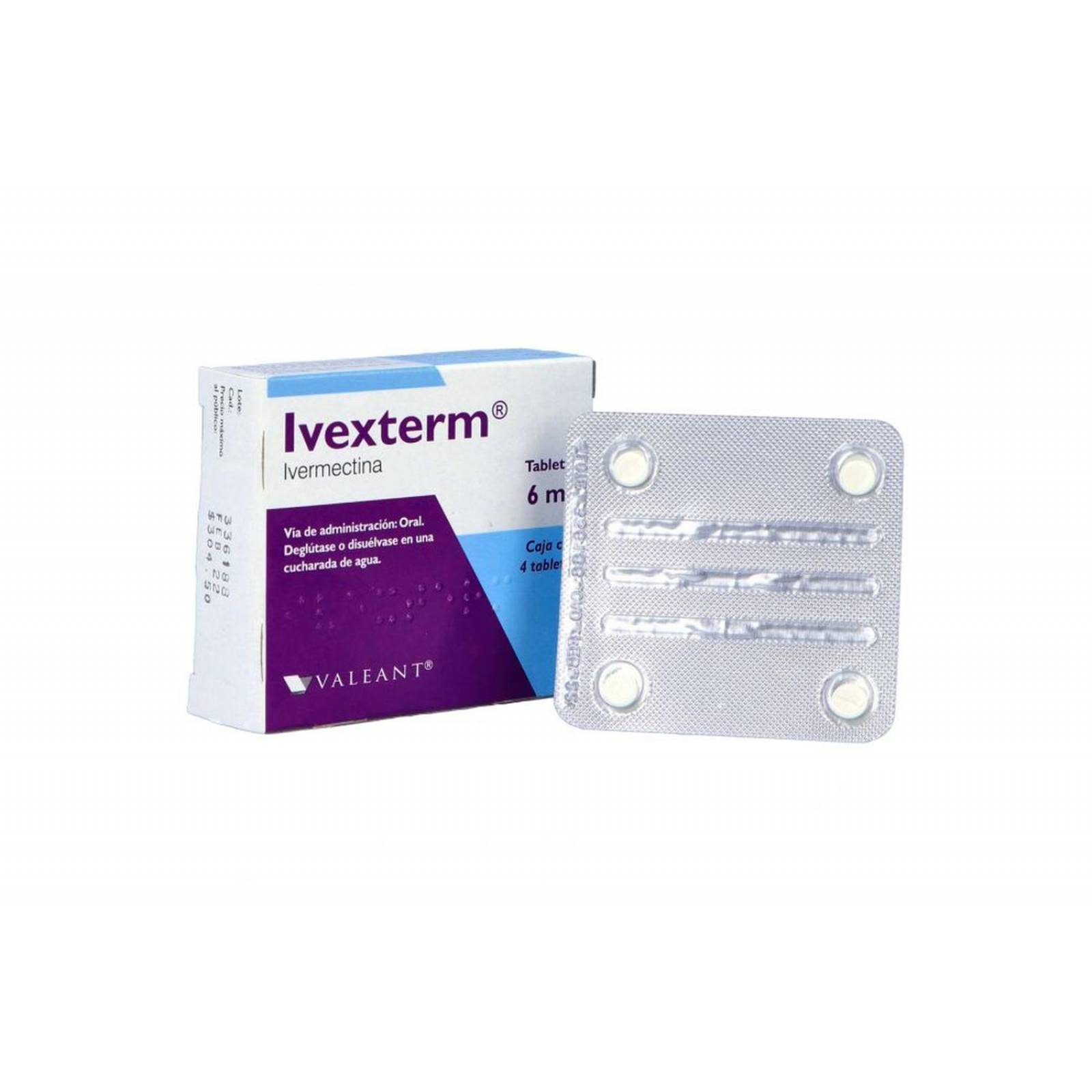 Ivexterm 6 mg Caja Con 4 Tabletas - RX 