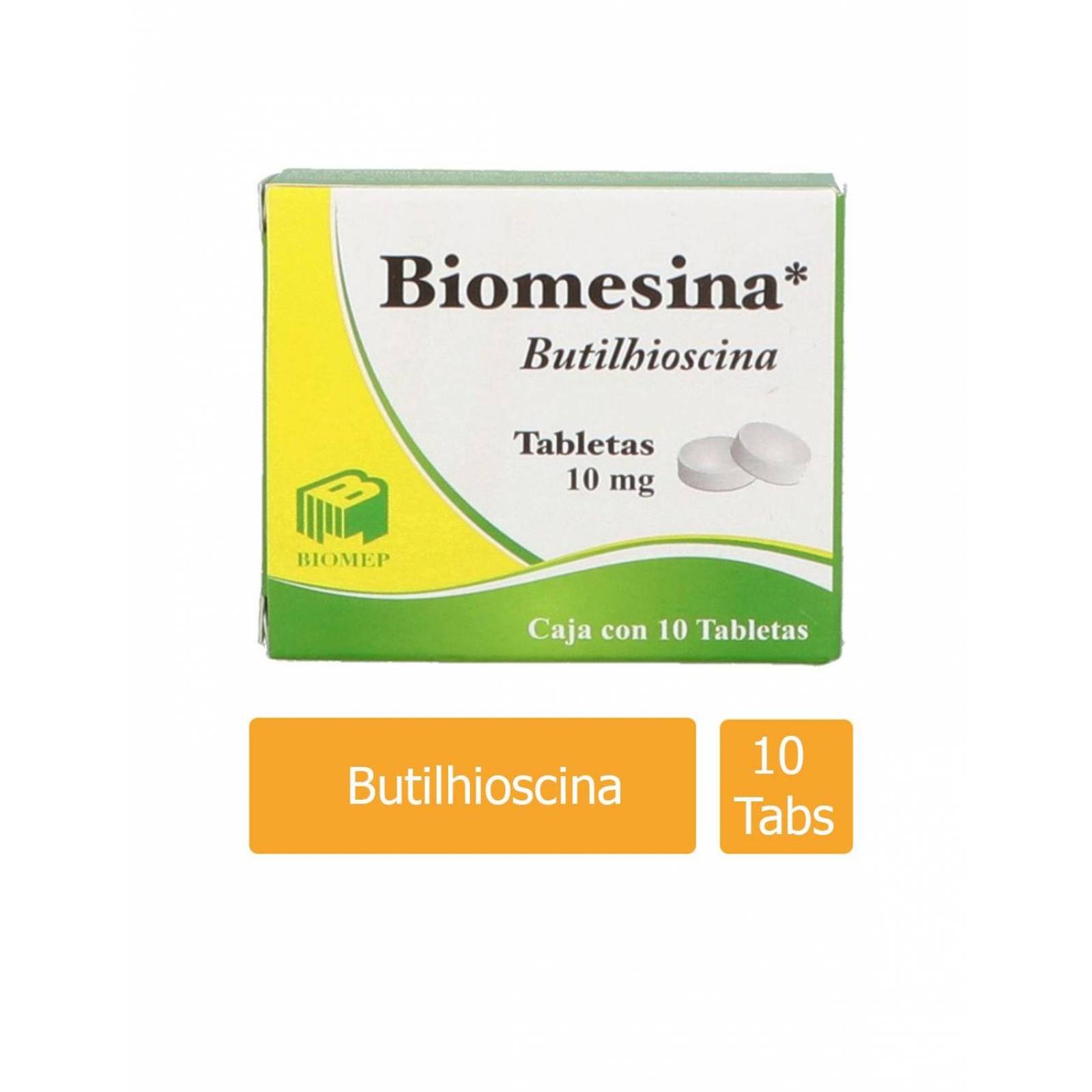 Biomesina 10 mg Caja Con 10 Tabletas 