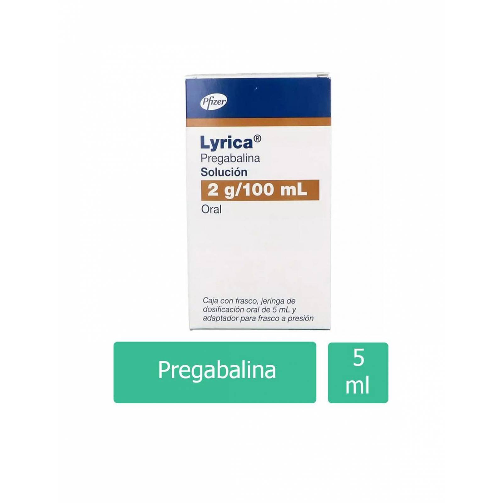 Lyrica 2 g/100 mL Caja Con Frasco 