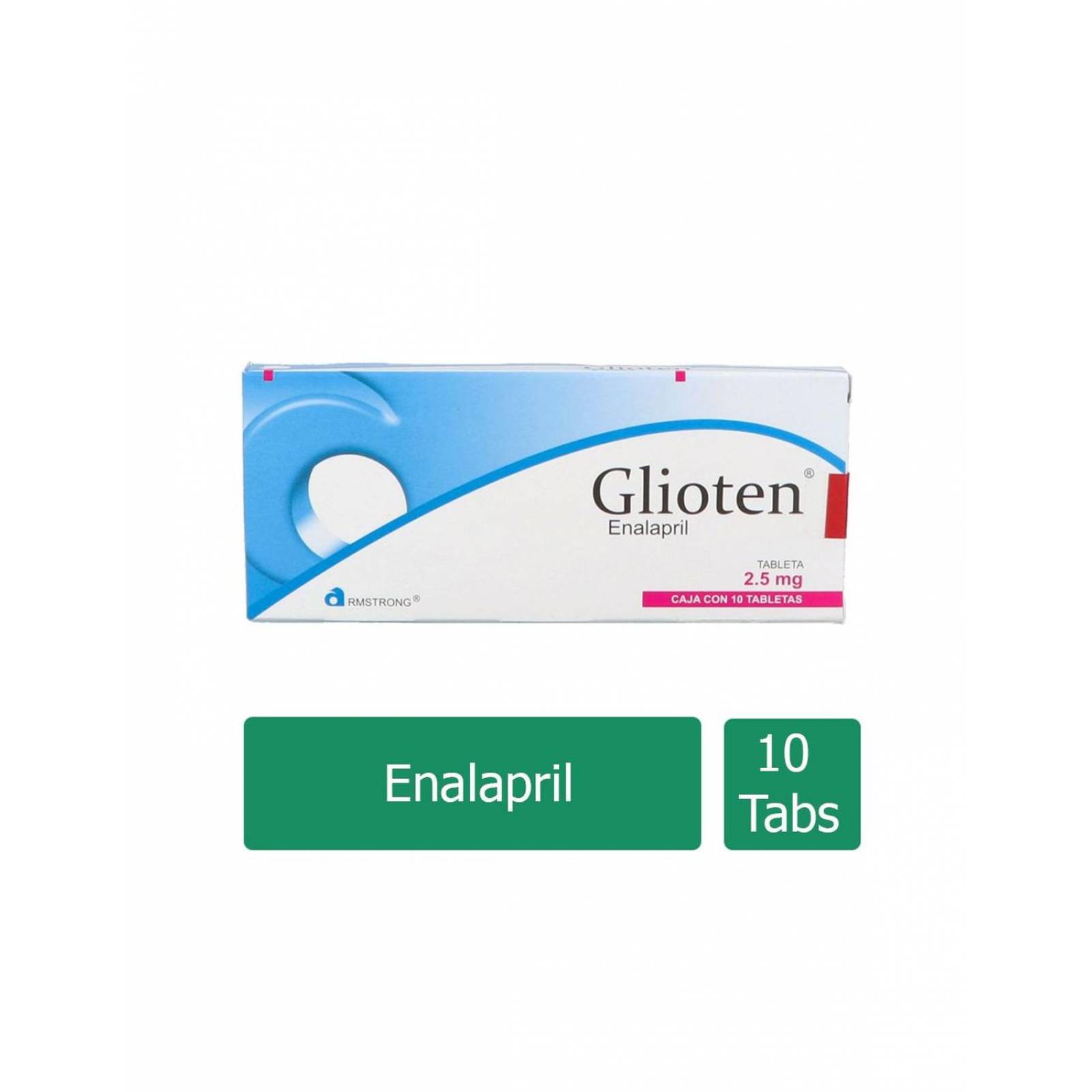 Glioten 2.5 mg Caja Con 10 Tabletas 