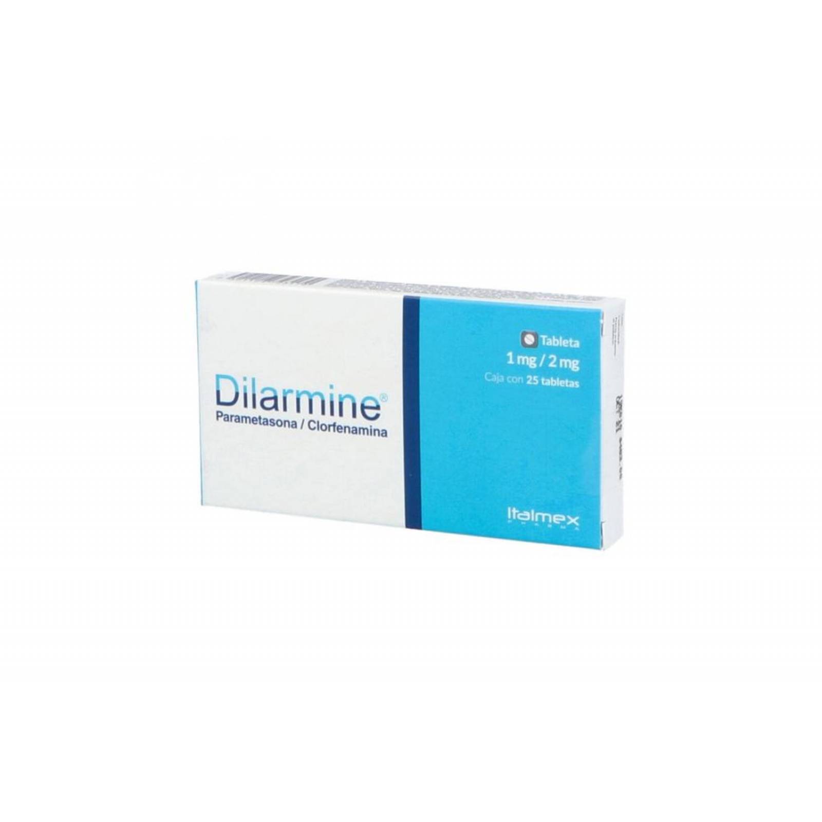 Dilarmine 1mg-2mg Caja Con 25 Tabletas 