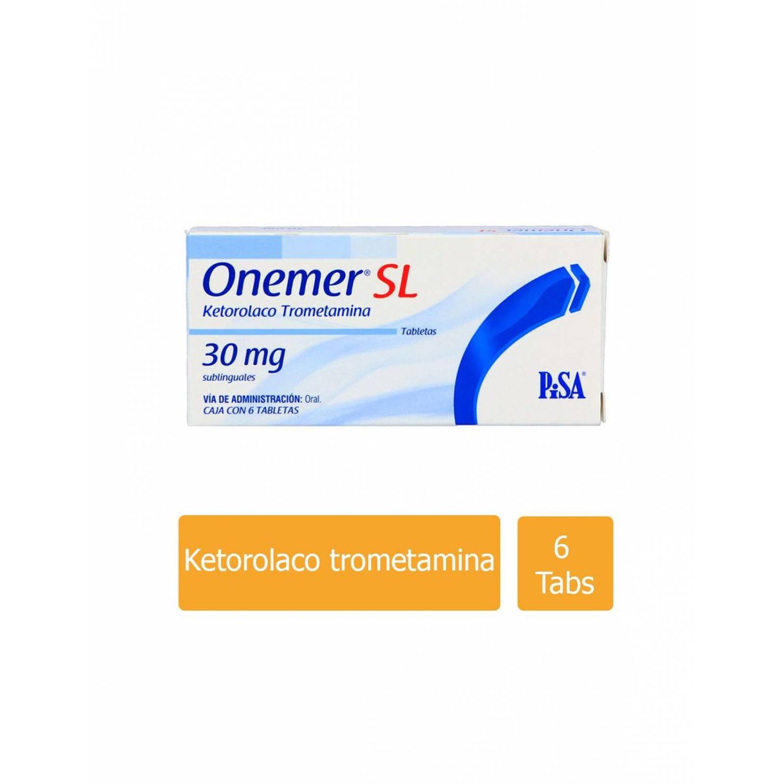 Onemer SL 30 mg Caja Con 6 Tabletas Sublinguales 