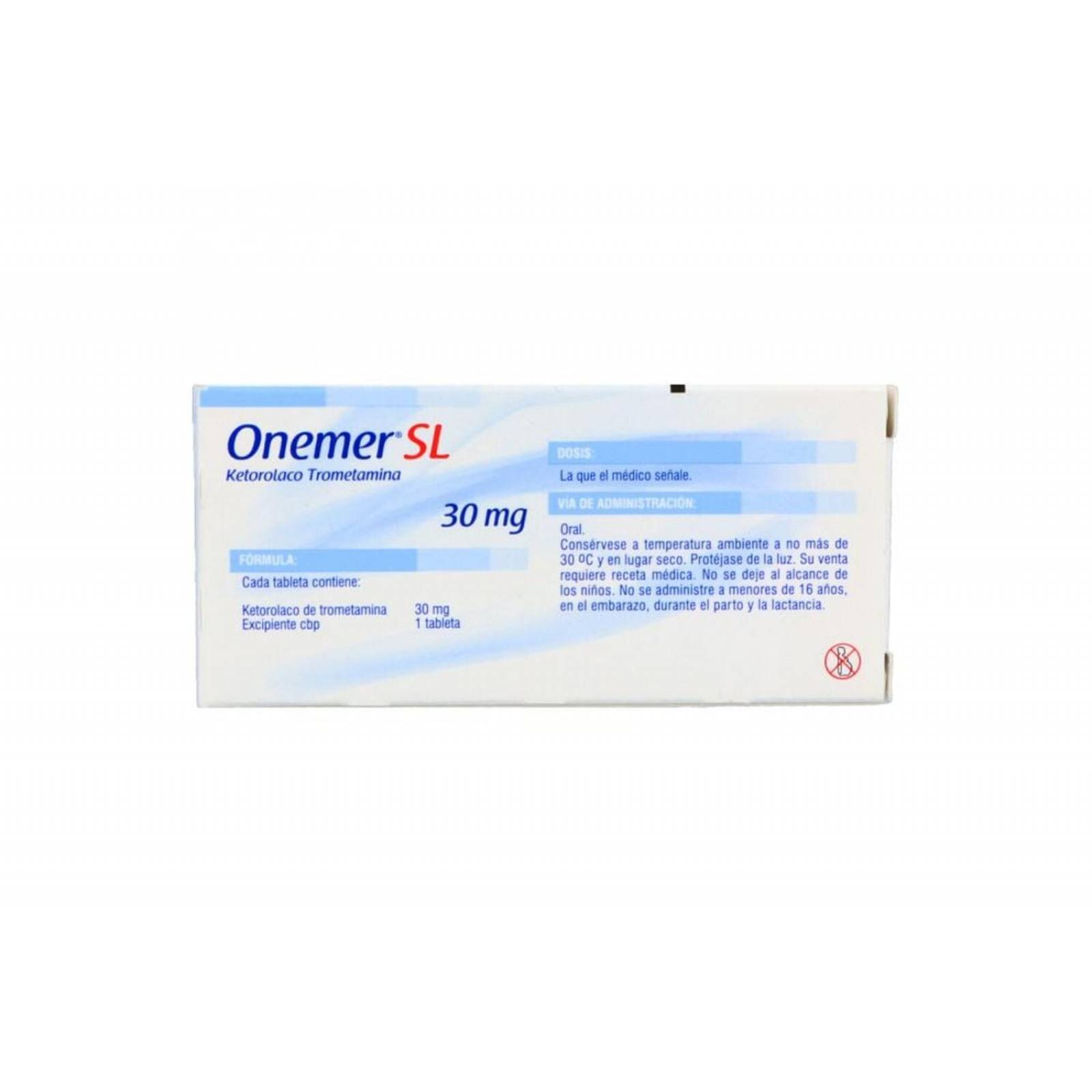 Onemer SL 30 mg Caja Con 6 Tabletas Sublinguales 