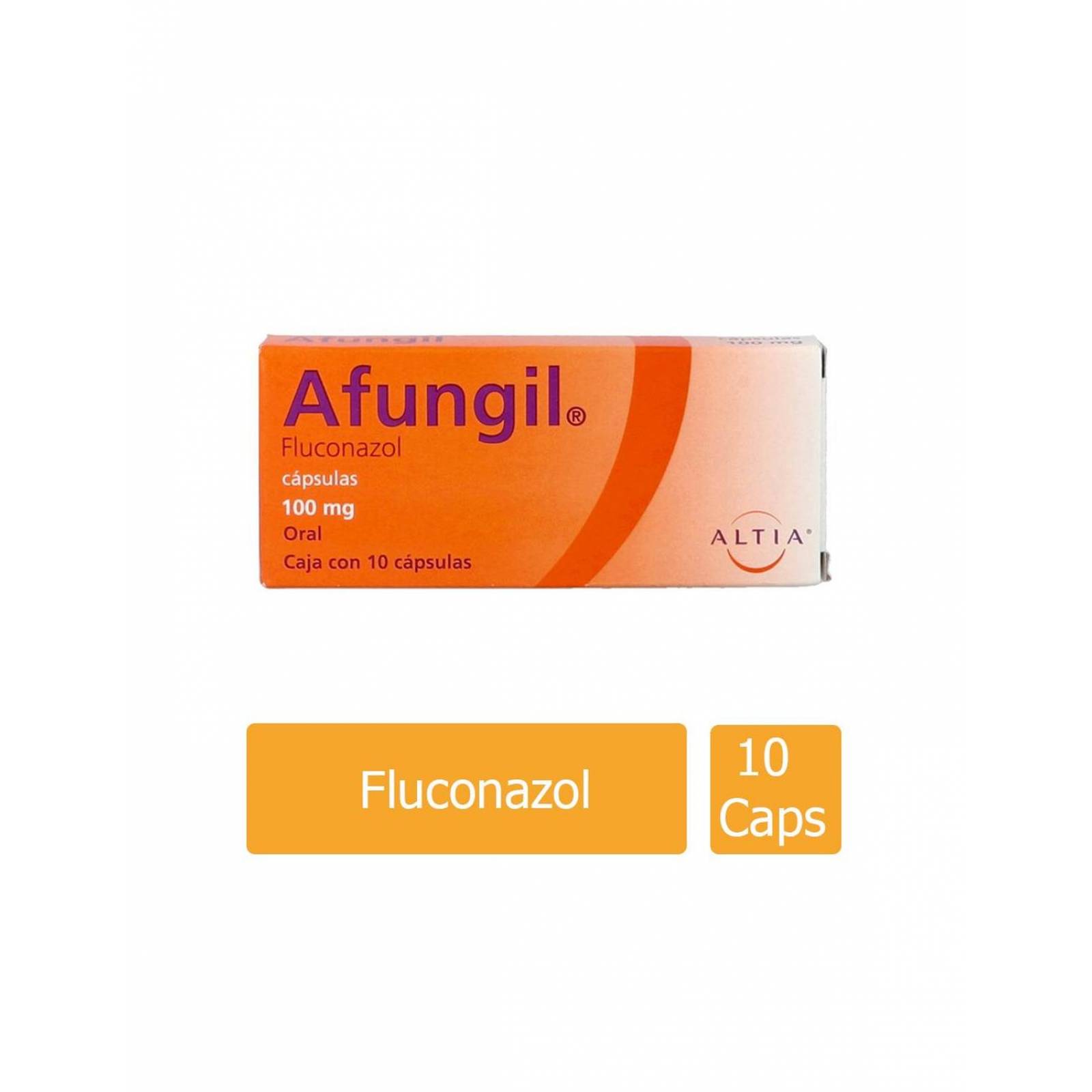 Afungil 100 mg Caja con 10 Cápsulas 
