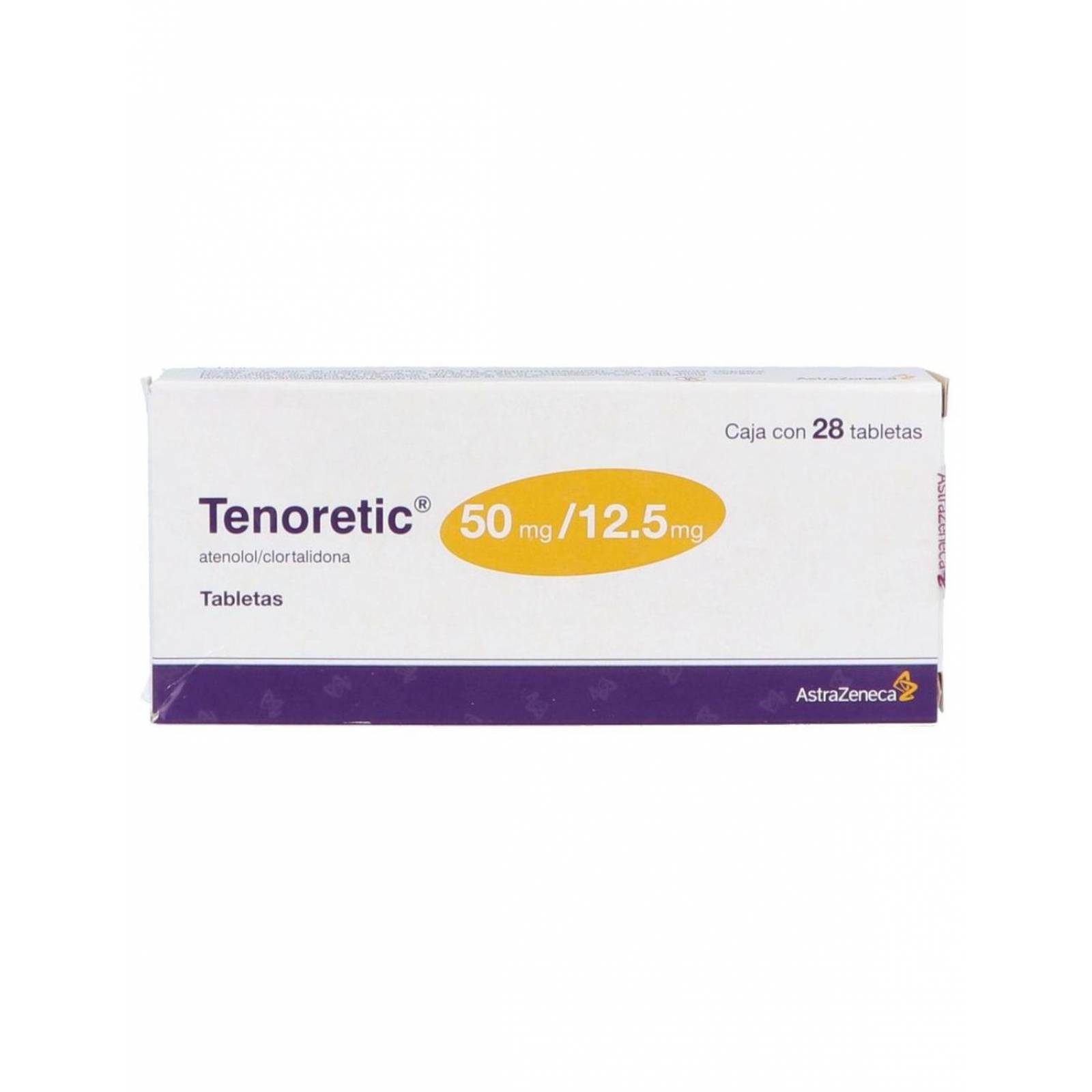 Tenoretic 50 mg / 12.5 mg Caja Con 28 Tabletas 