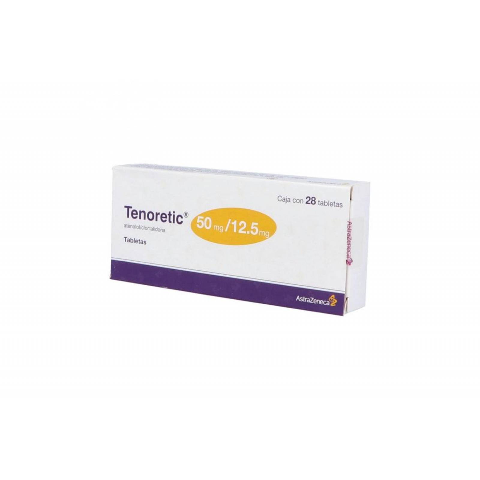 Tenoretic 50 mg / 12.5 mg Caja Con 28 Tabletas 