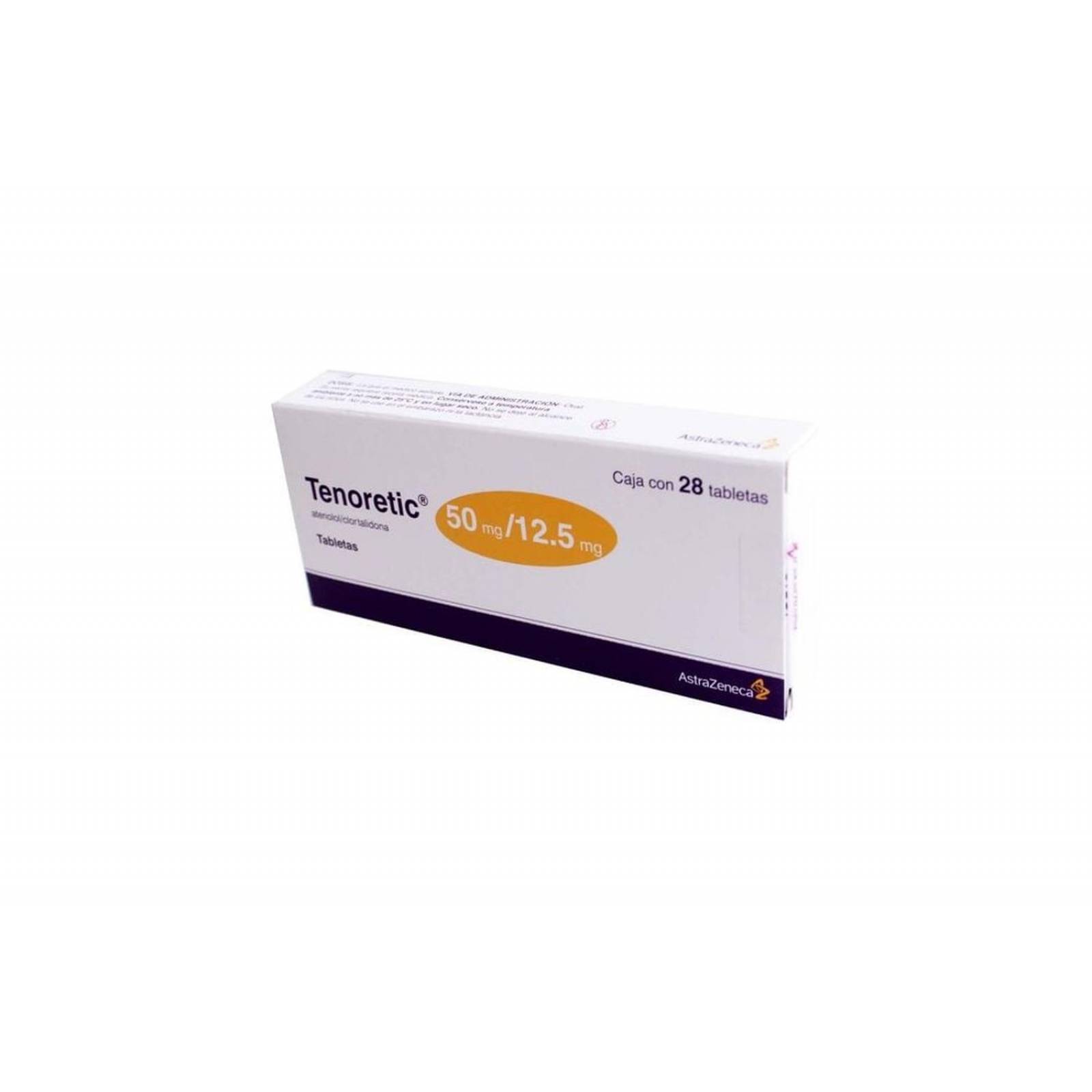 Tenoretic 50 mg / 12.5 mg Caja Con 28 Tabletas 