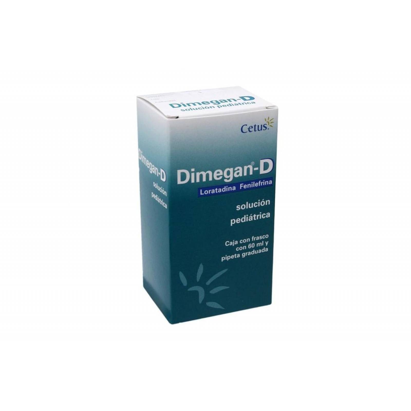 Dimegan D Solución 0.5 / 2 mg Pediátrica Caja Con Frasco Con 60 mL 