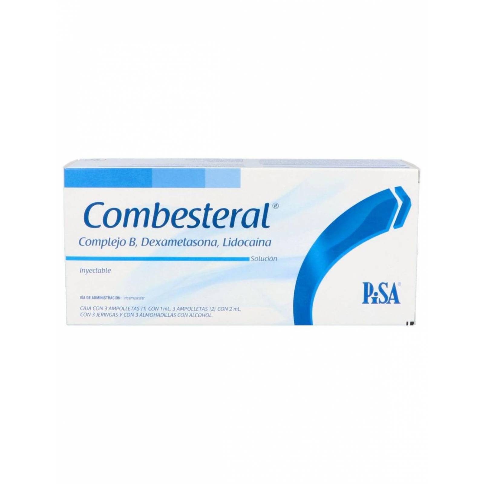 Combesteral Caja Con 3 Ampolletas (1) de 1 mL y (2) de 2 mL y 3 Jeringas - RX 