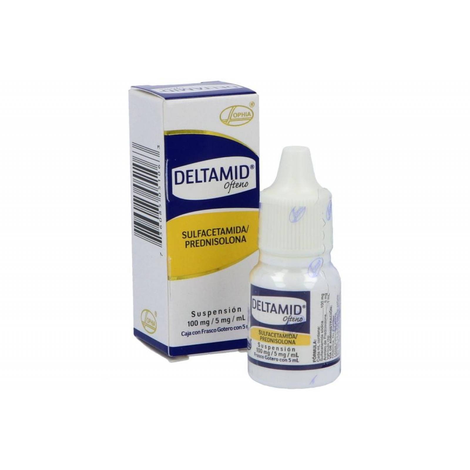 Deltamid Ofteno Suspensión 100 mg/5 mg/mL 