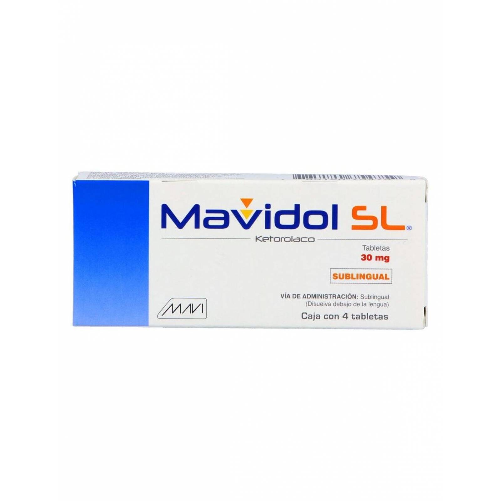 Mavidol SL 30 mg Caja Con 4 Tabletas 