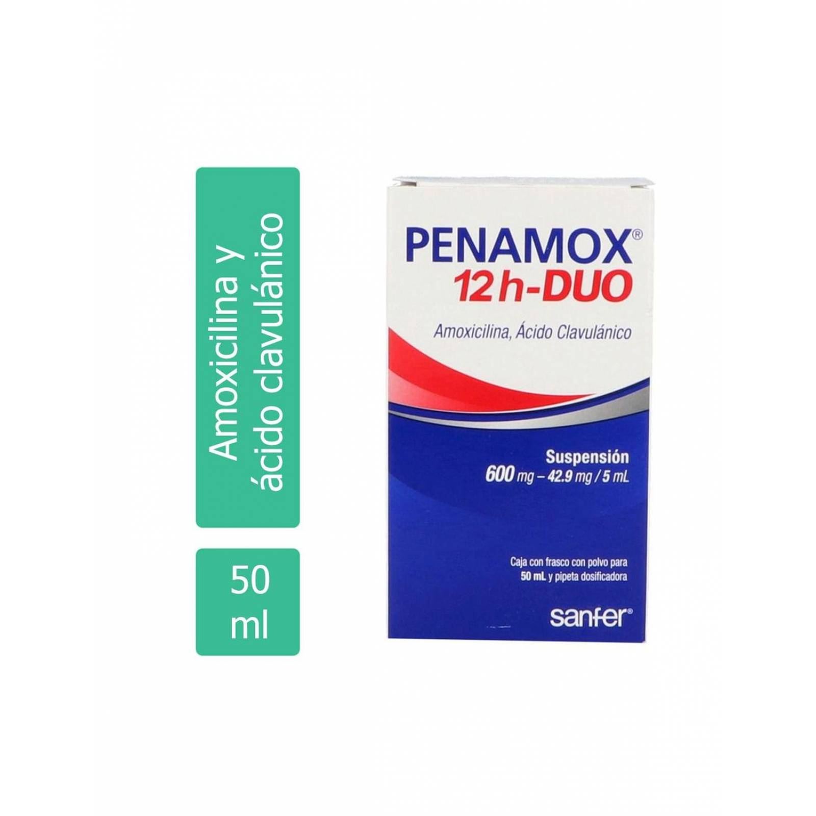 Penamox 12H Duo Suspensión Polvo Para 50 mL 
