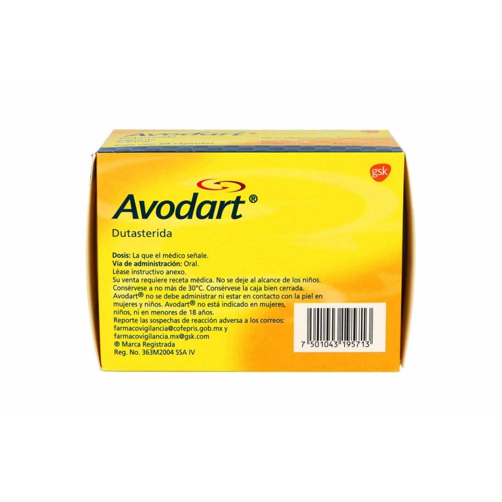 Avodart 0.5 mg Caja Con 90 Cápsulas 