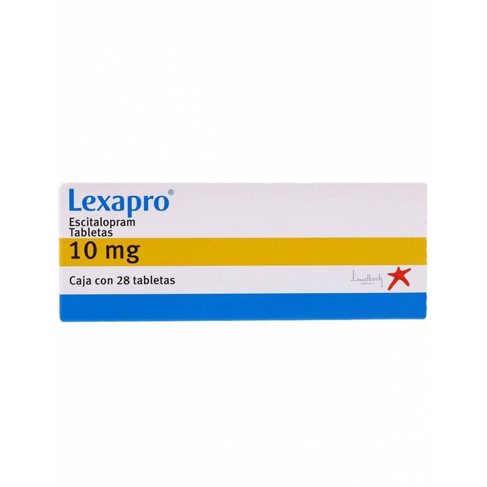 Lexapro 10 mg Caja Con 28 Tabletas 