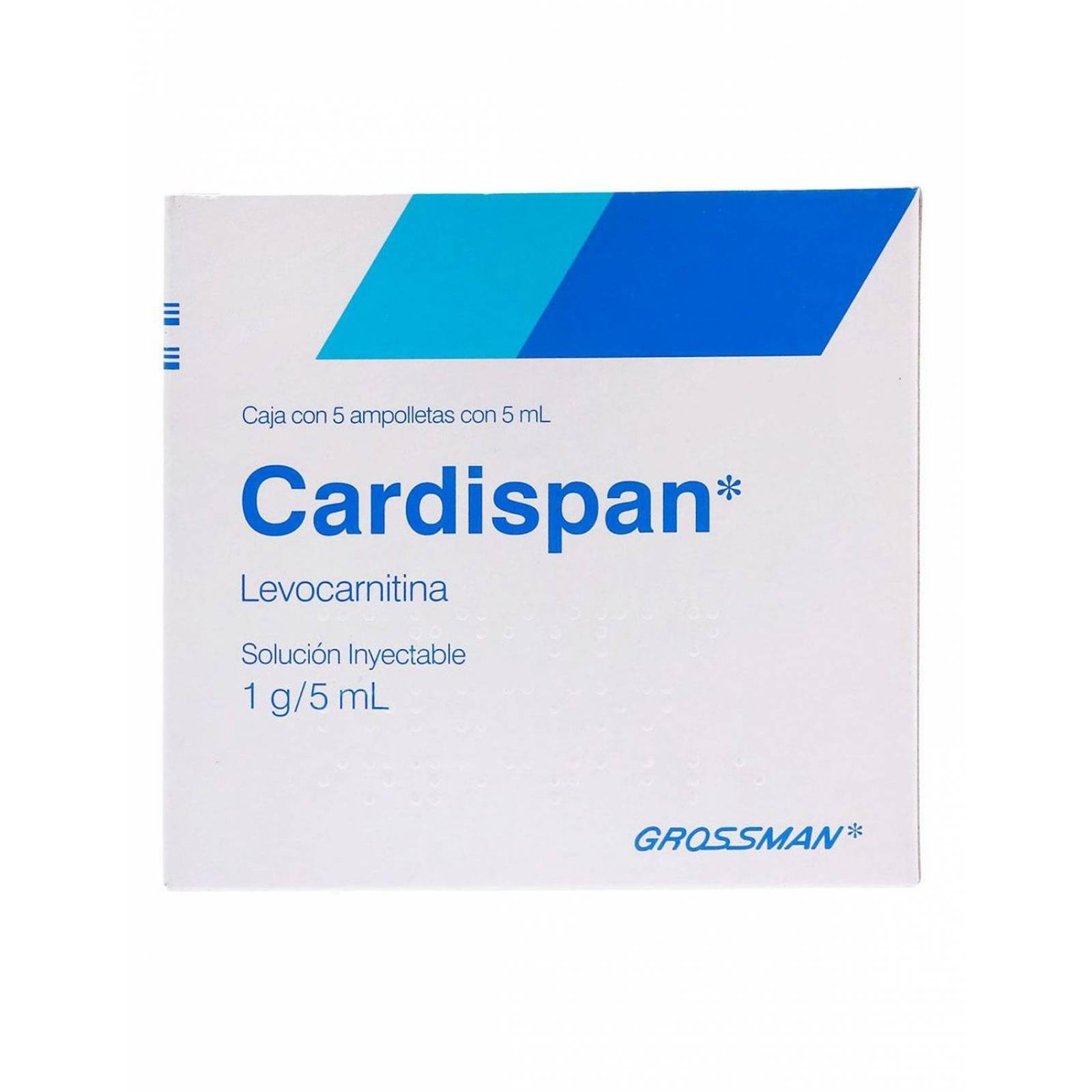 Cardispan 1g / 5 mL Caja Con 5 Ampolletas 