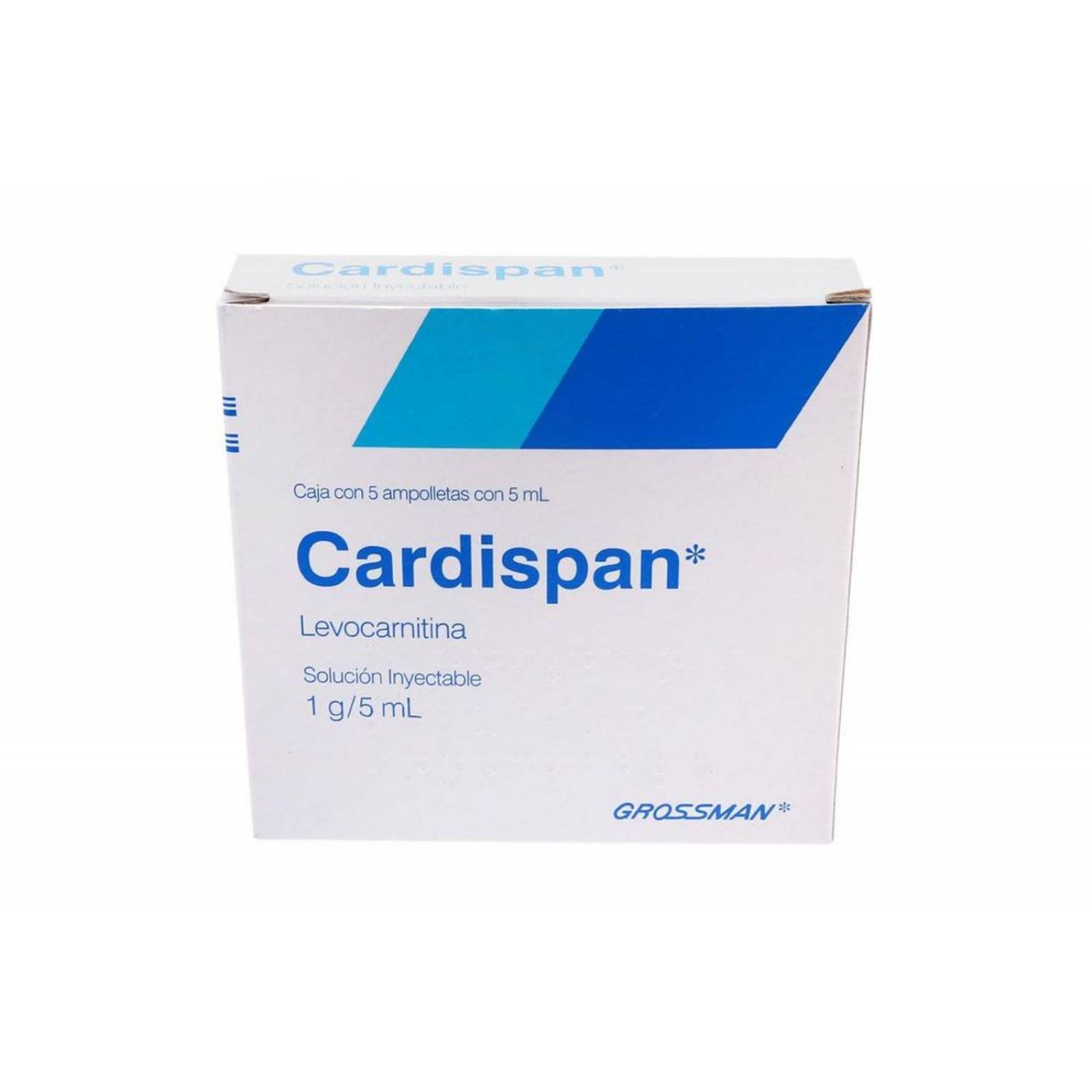 Cardispan 1g / 5 mL Caja Con 5 Ampolletas 