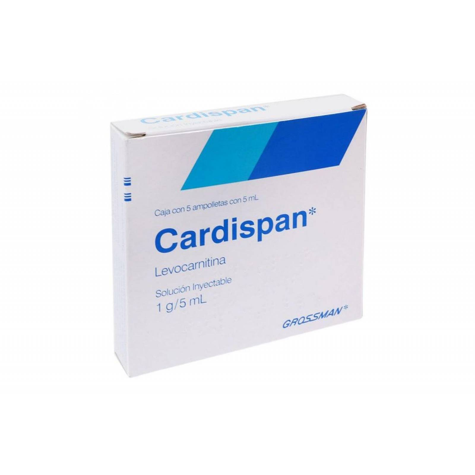 Cardispan 1g / 5 mL Caja Con 5 Ampolletas 