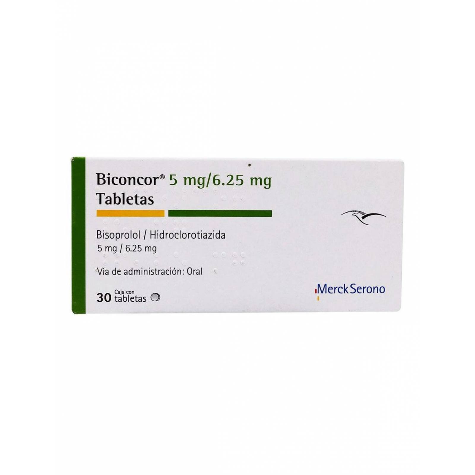 Biconcor 5 mg / 6.25 mg Caja Con 30 Tabletas 