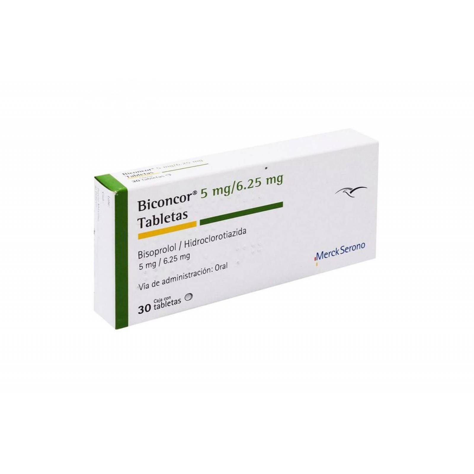 Biconcor 5 mg / 6.25 mg Caja Con 30 Tabletas 