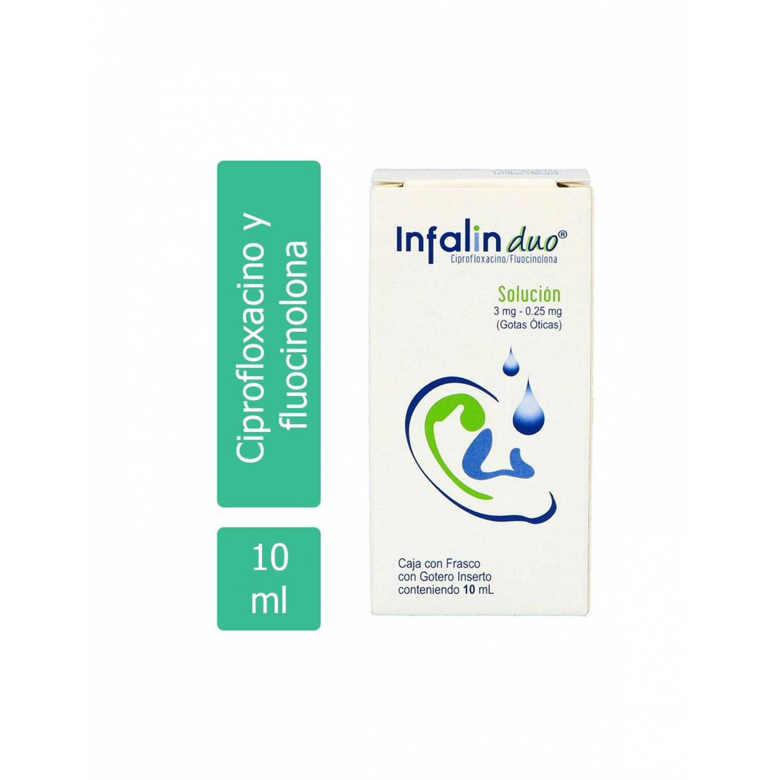Infalin Duo 3 mg / 0.25 mg Caja Con Frasco Con Gotero Con 10 mL 