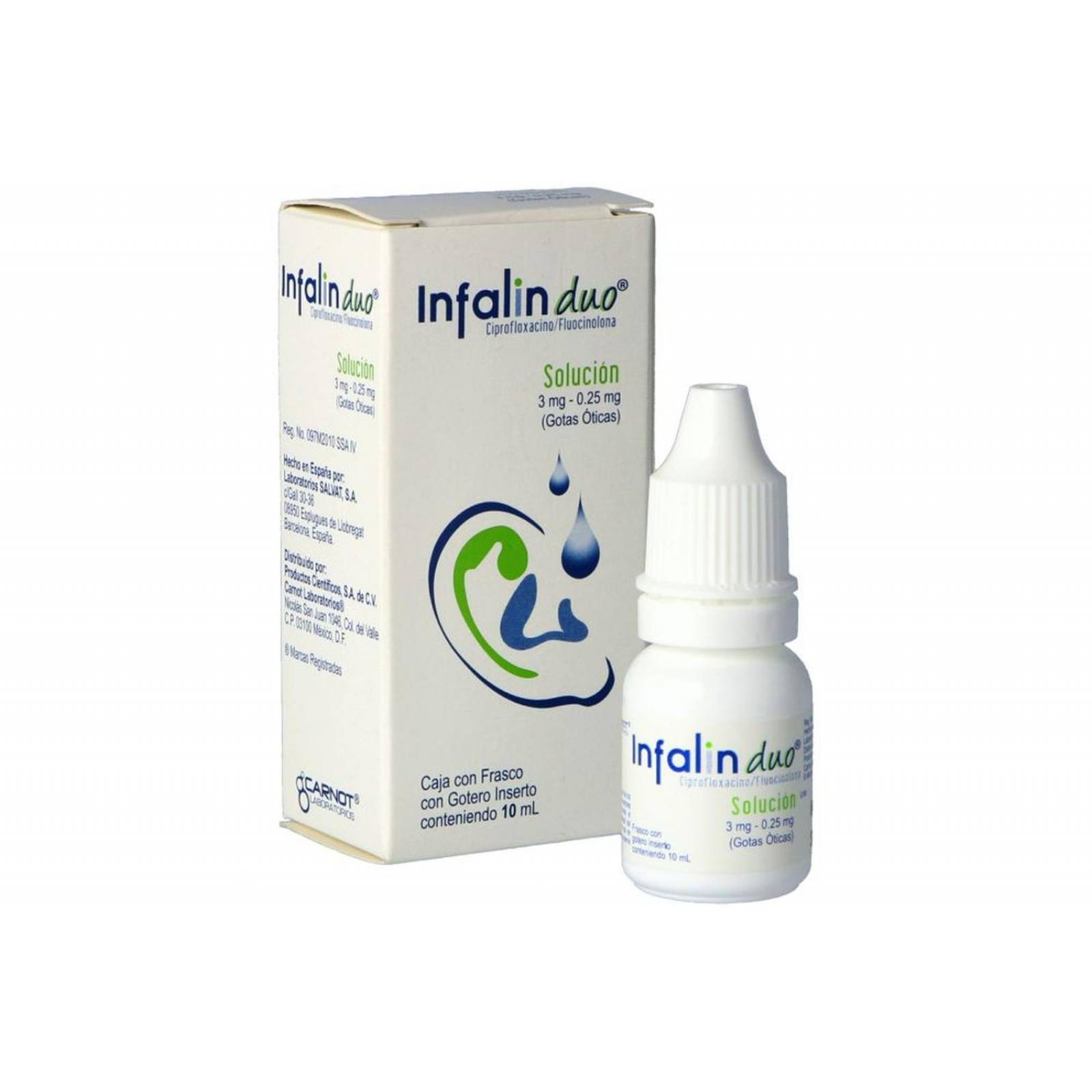 Infalin Duo 3 mg / 0.25 mg Caja Con Frasco Con Gotero Con 10 mL 