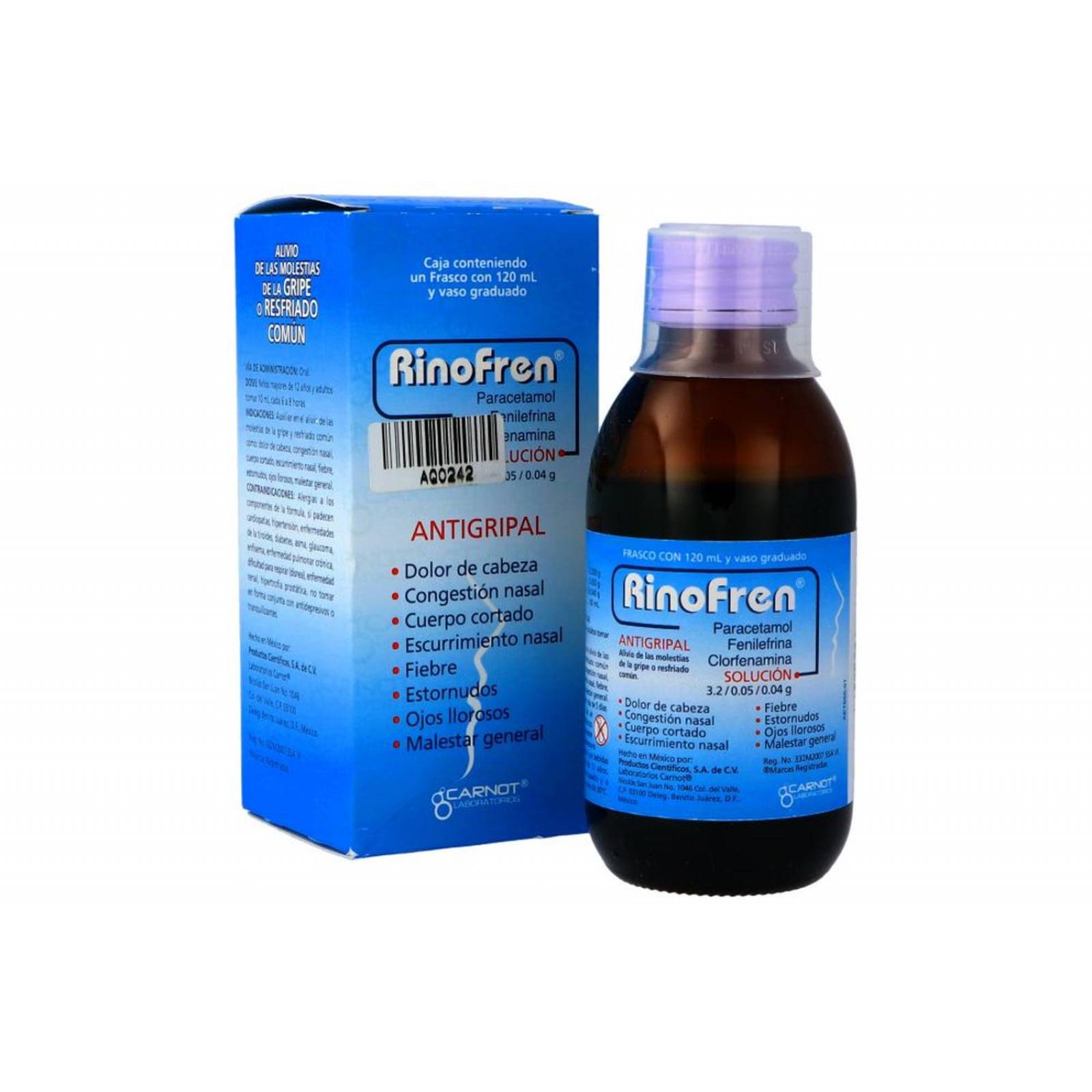 Rinofren Solución Caja Con Frasco Con 120 mL 
