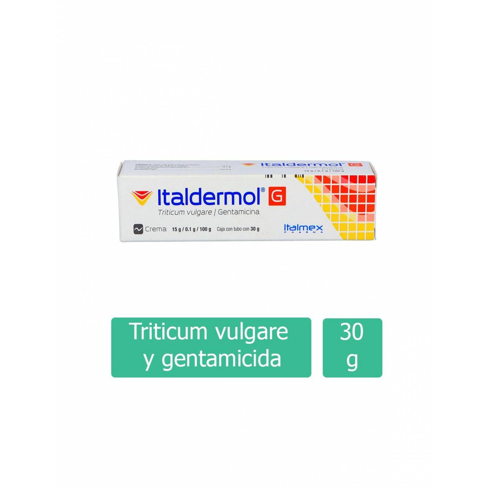 Italdermol G Crema 15 g / 100 mg Caja Con Tubo Con 30 g 