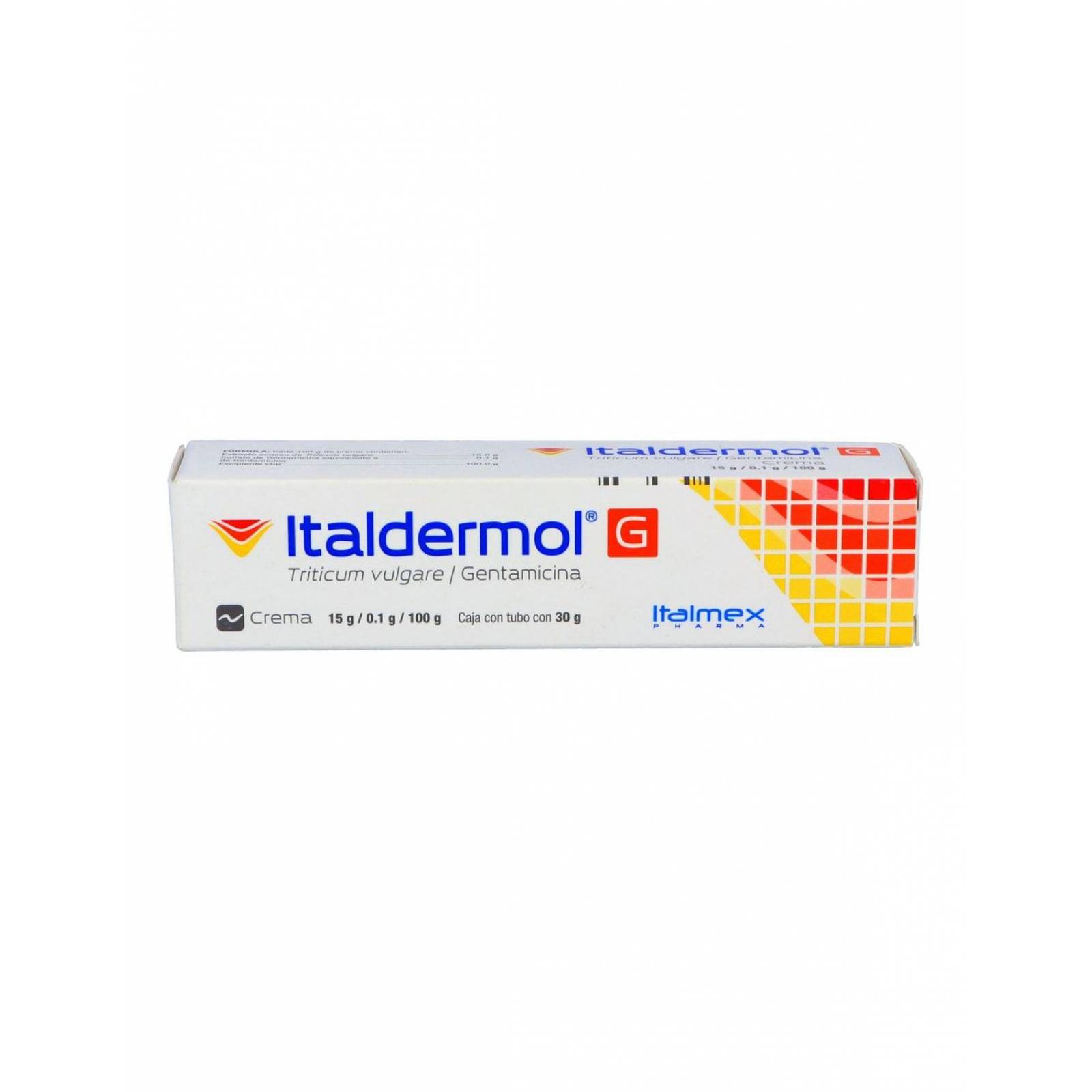 Italdermol G Crema 15 g / 100 mg Caja Con Tubo Con 30 g 