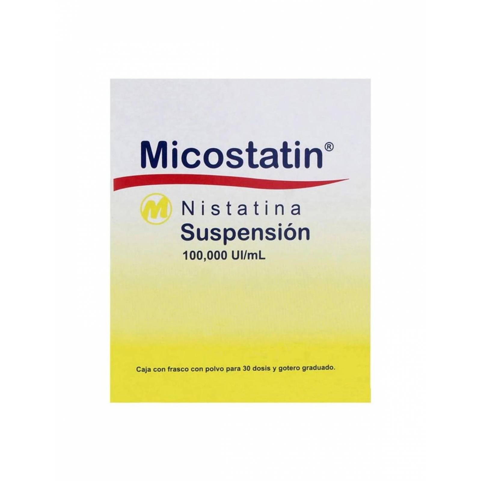 Micostatin Suspensión 100,000 UI/mL Caja Con Frasco Para 30 Dosis 