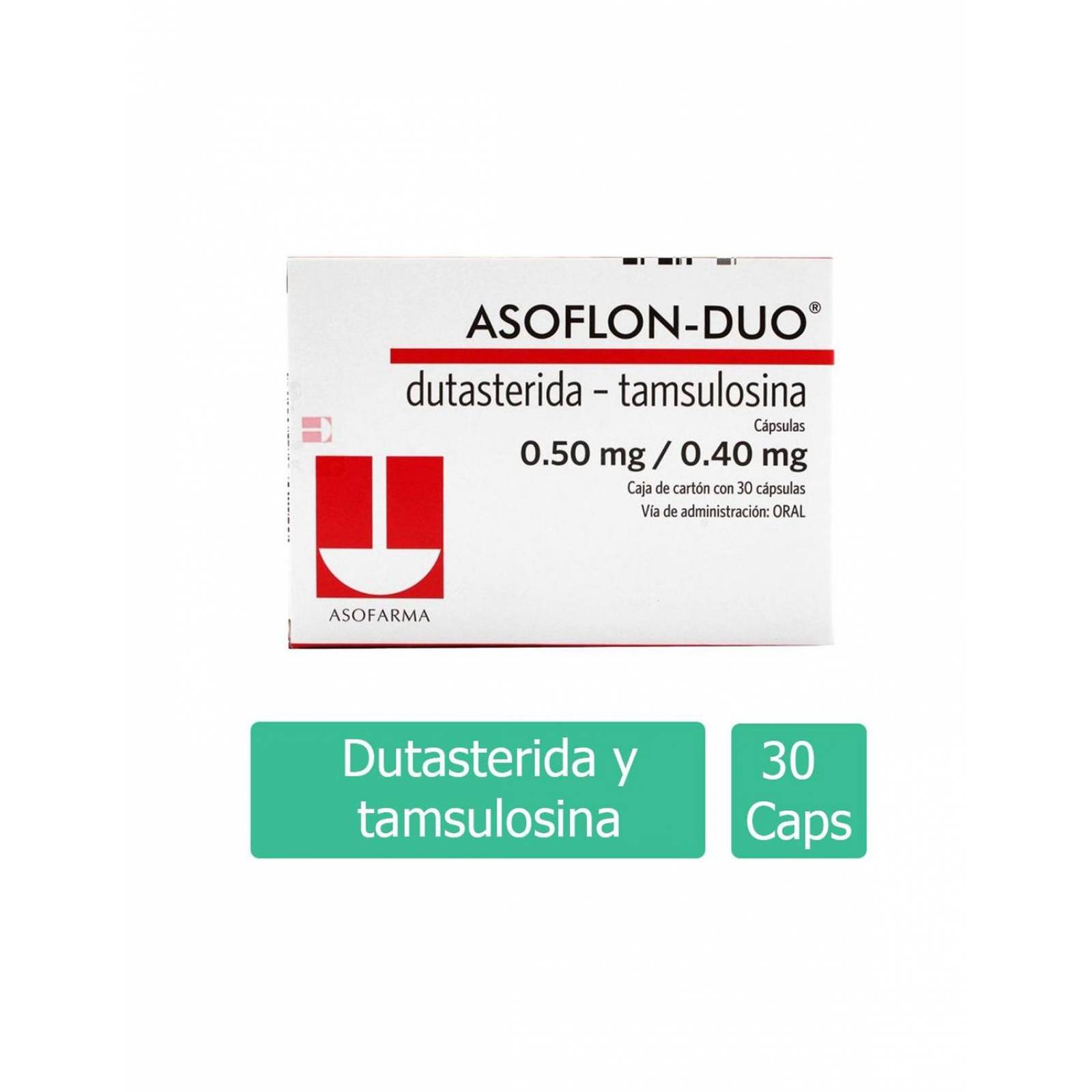 Asoflon Duo 0.50 mg/ 0.40 mg Caja Con 30 Cápsulas 