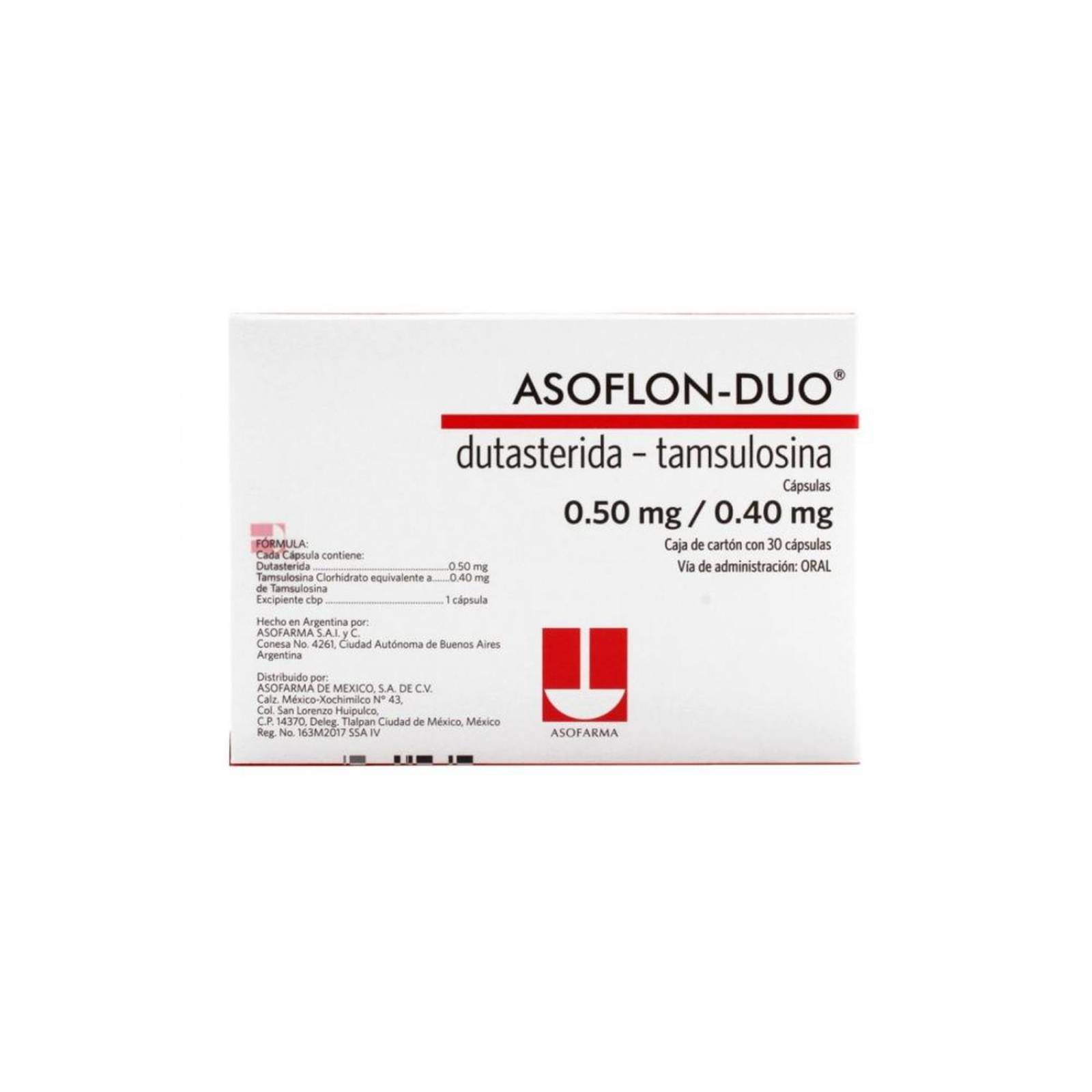 Asoflon Duo 0.50 mg/ 0.40 mg Caja Con 30 Cápsulas 