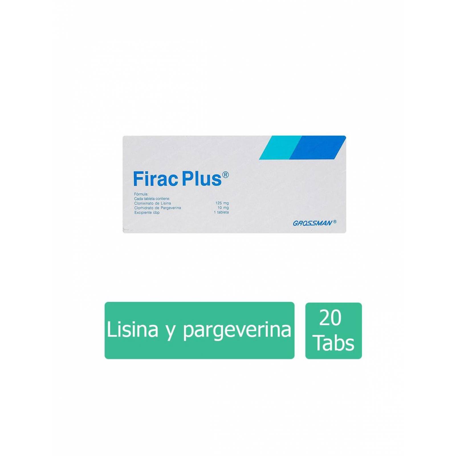 Firac Plus 125 mg/ 10 mg Caja Con 20 Tabletas 