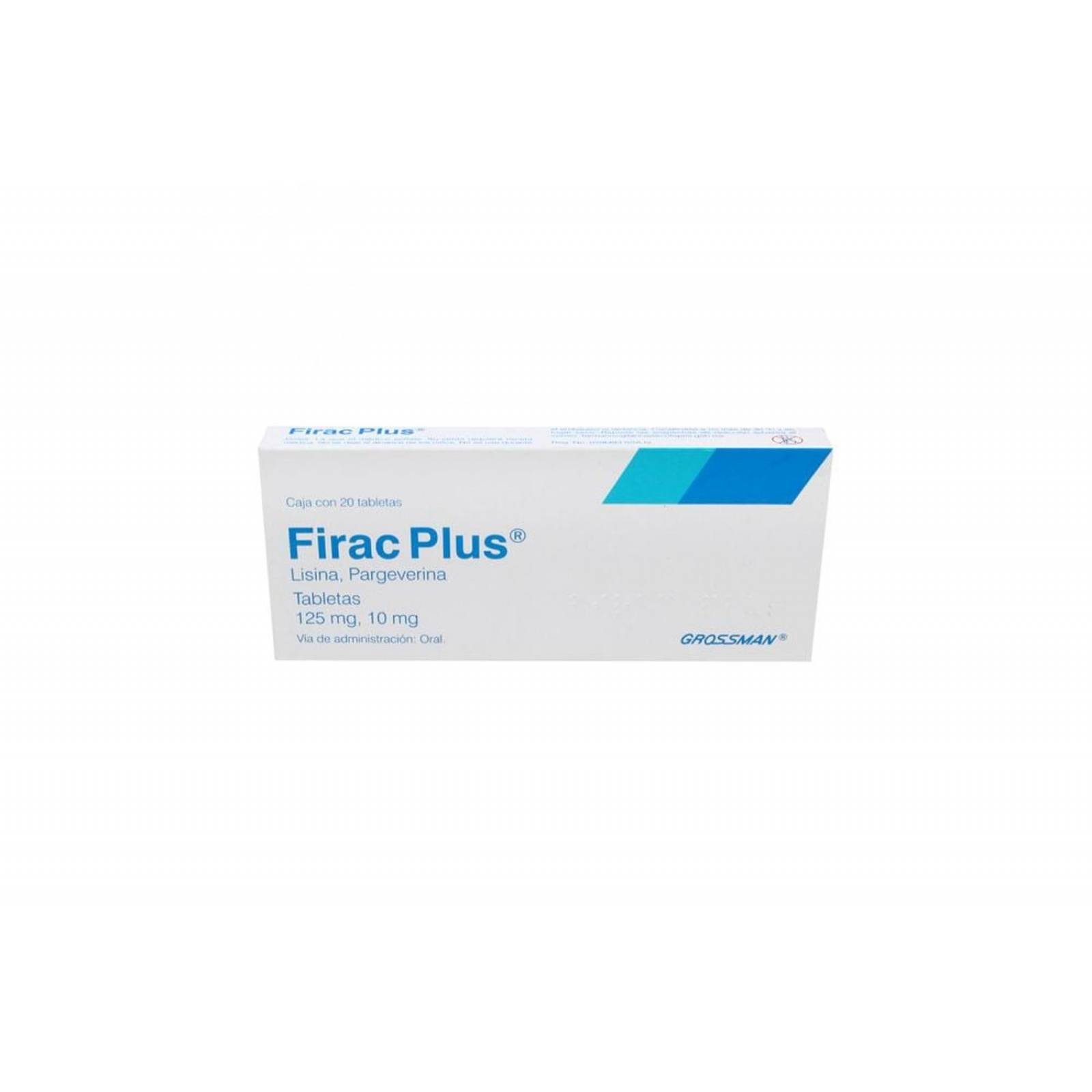 Firac Plus 125 mg/ 10 mg Caja Con 20 Tabletas 