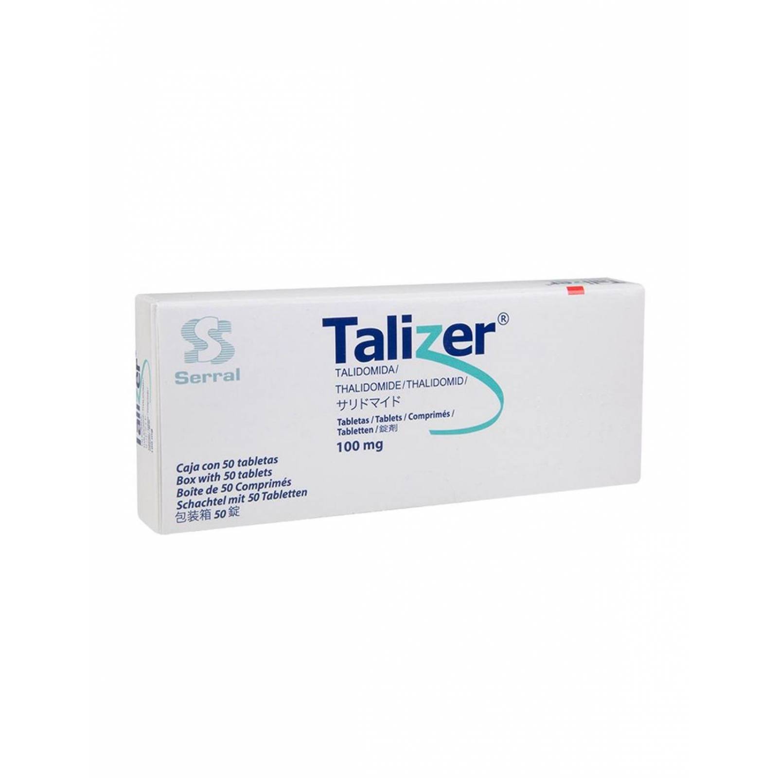 Talizer 100 mg Caja con 50 Tabletas 