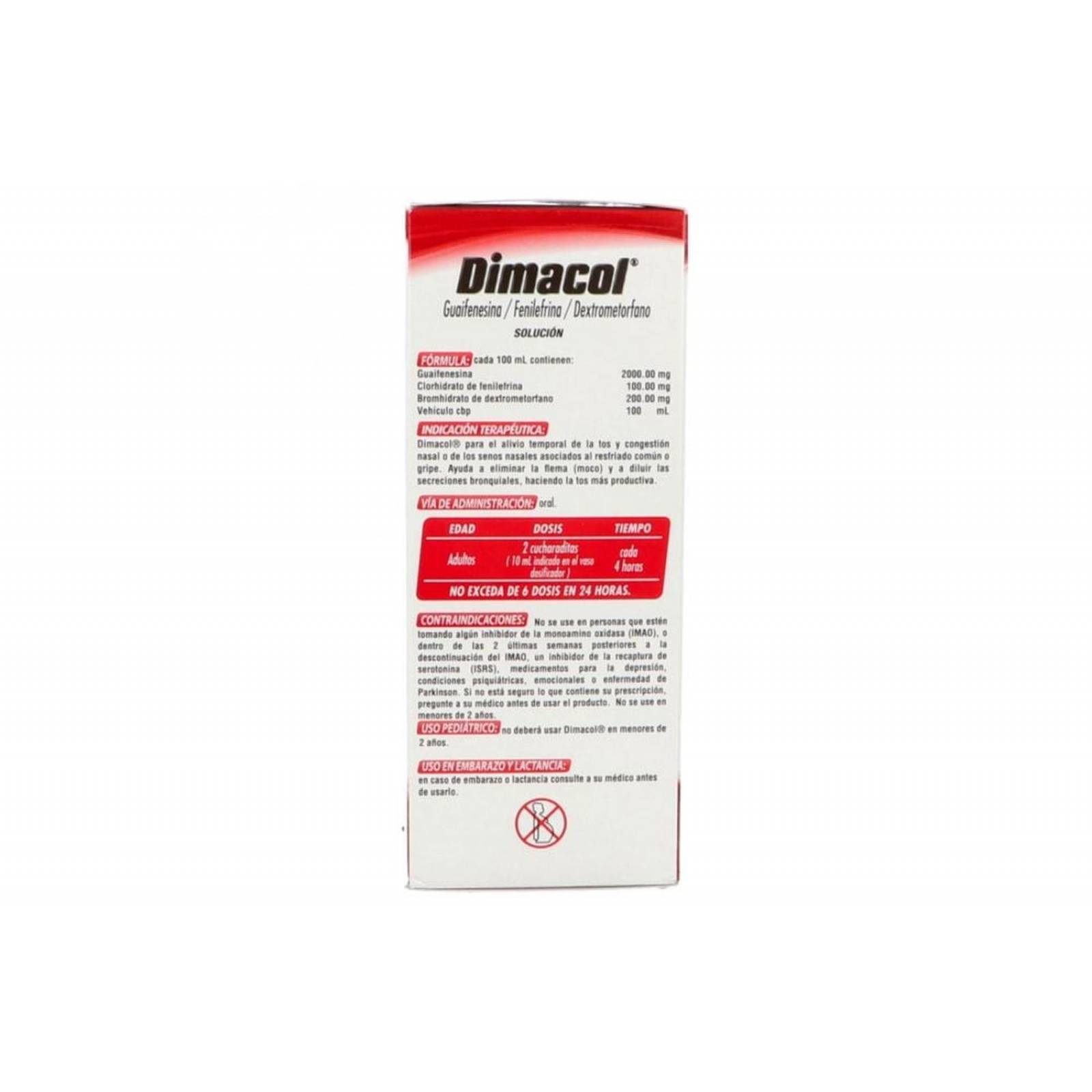 Dimacol Adulto Solución Caja Con Frasco Con 150mL 